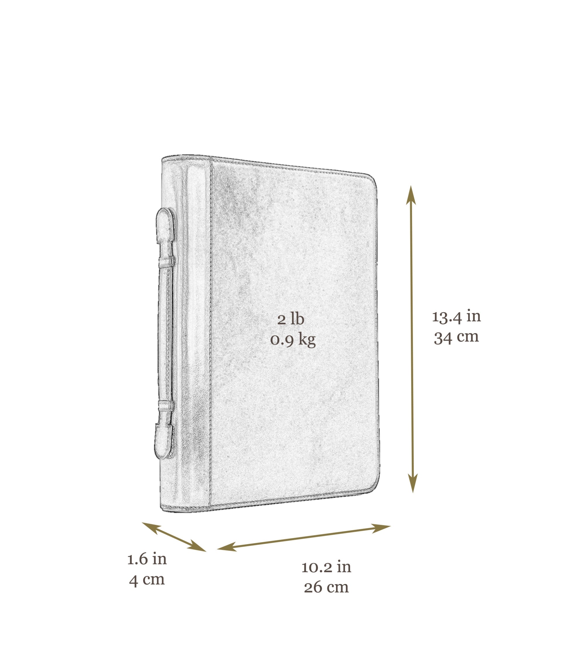 Portadocumentos de cuero con carpeta: Joy in the Morning