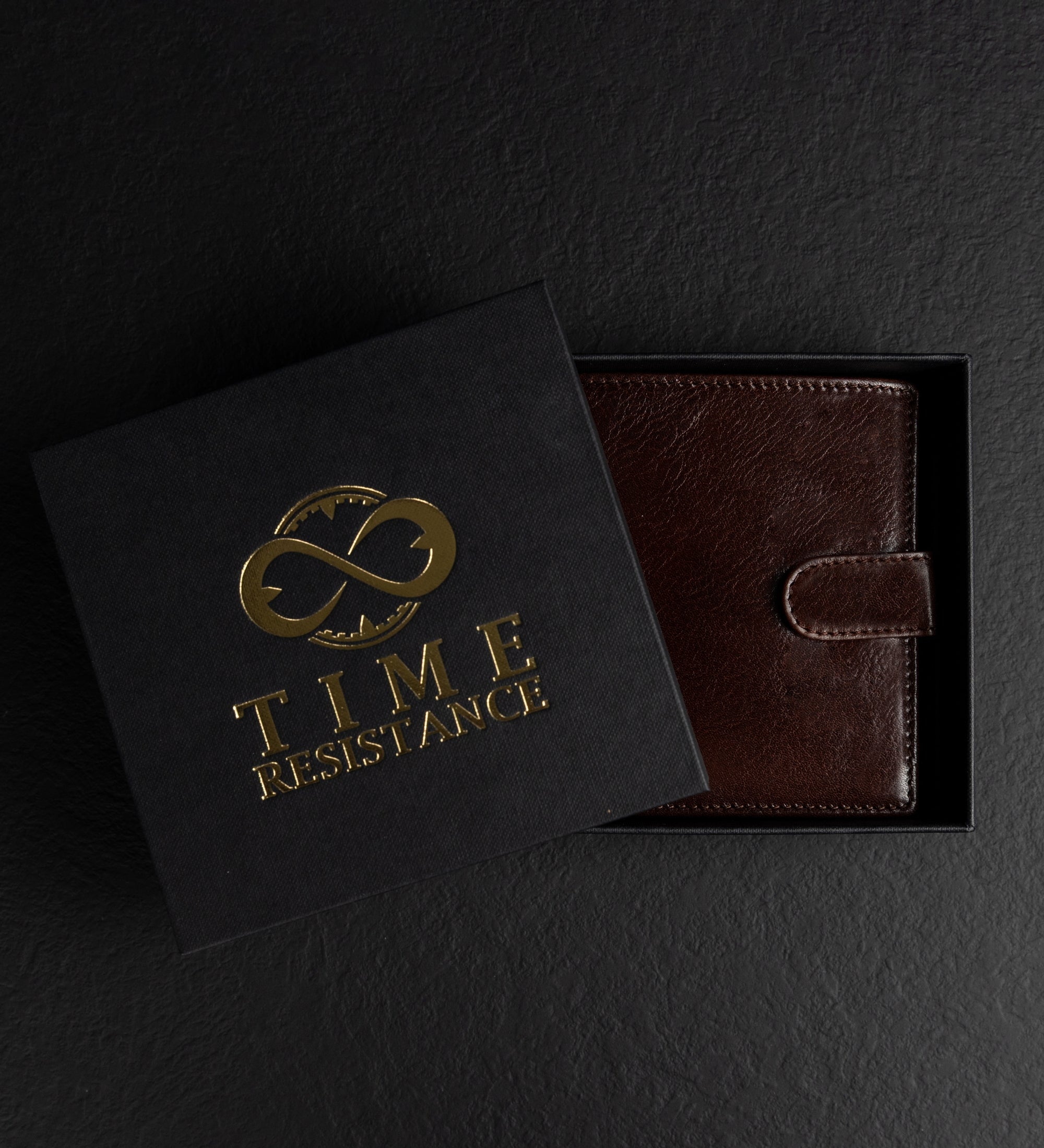 Cartera de cuero de doble compartimento y cierre a presión: Ironweed