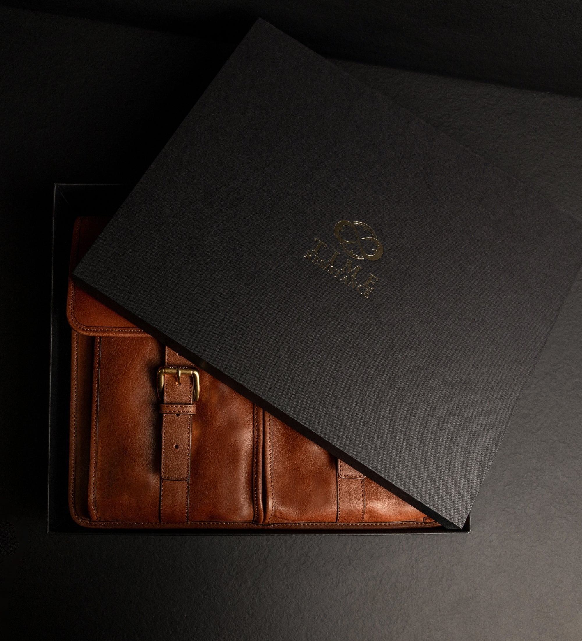 Bolso tipo satchel, maletín de cuero: The Time Machine