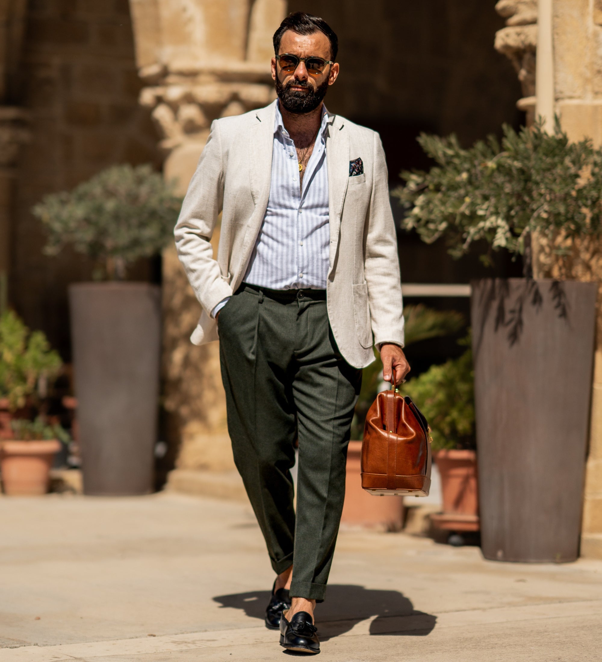 Bolso de médico de cuero italiano grande: Hamlet