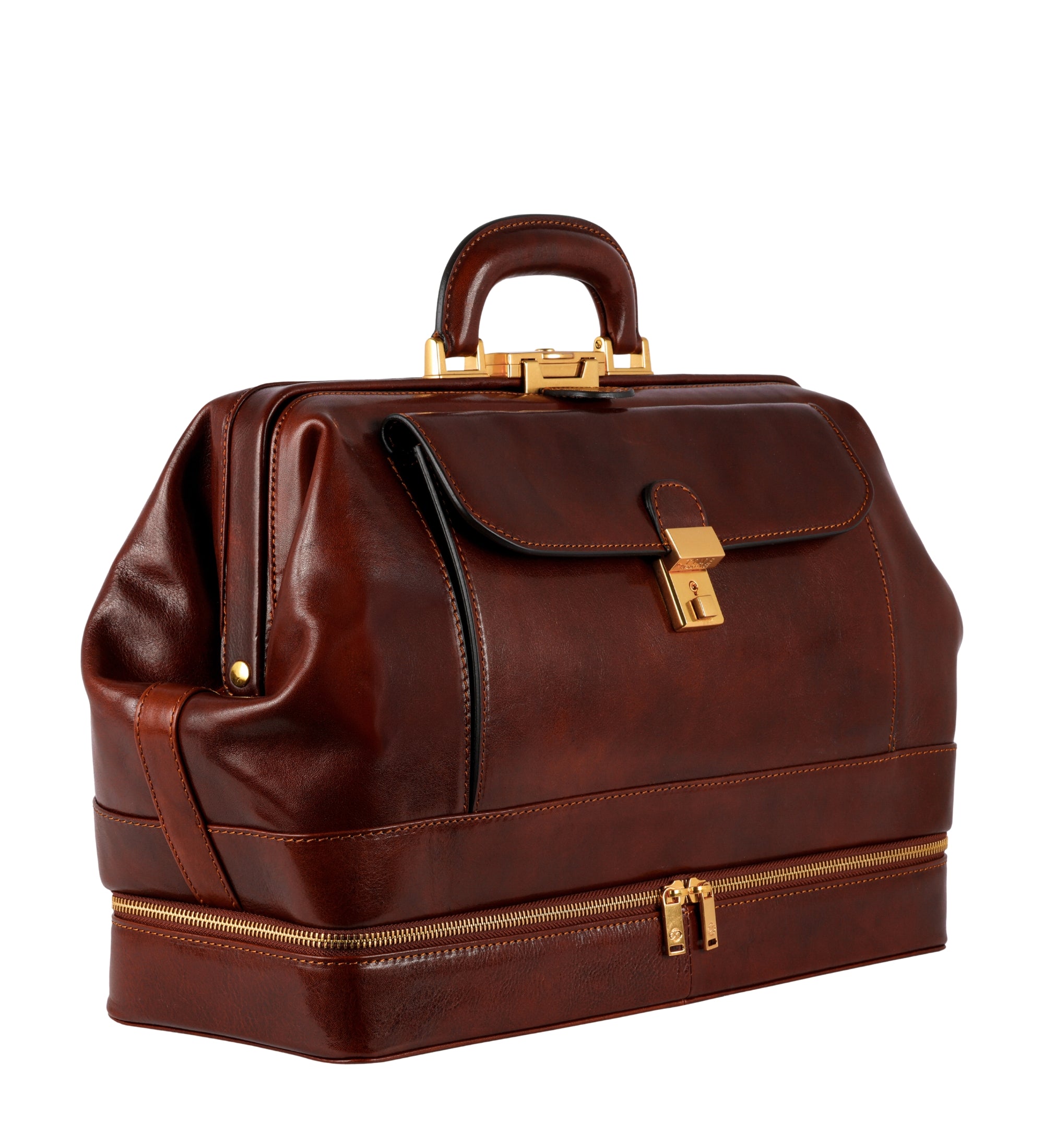 Bolso de médico de cuero italiano grande para mujer: The Master and Margarita
