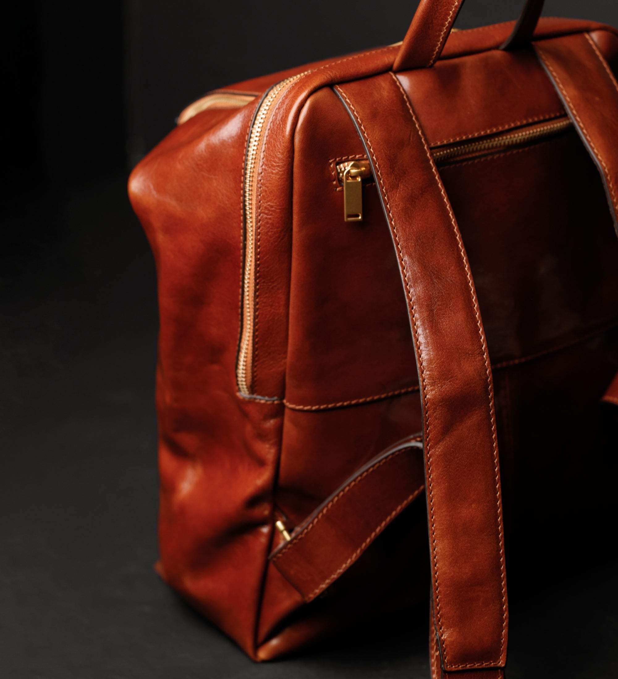 Mochila de cuero para mujer: A Bend in the River