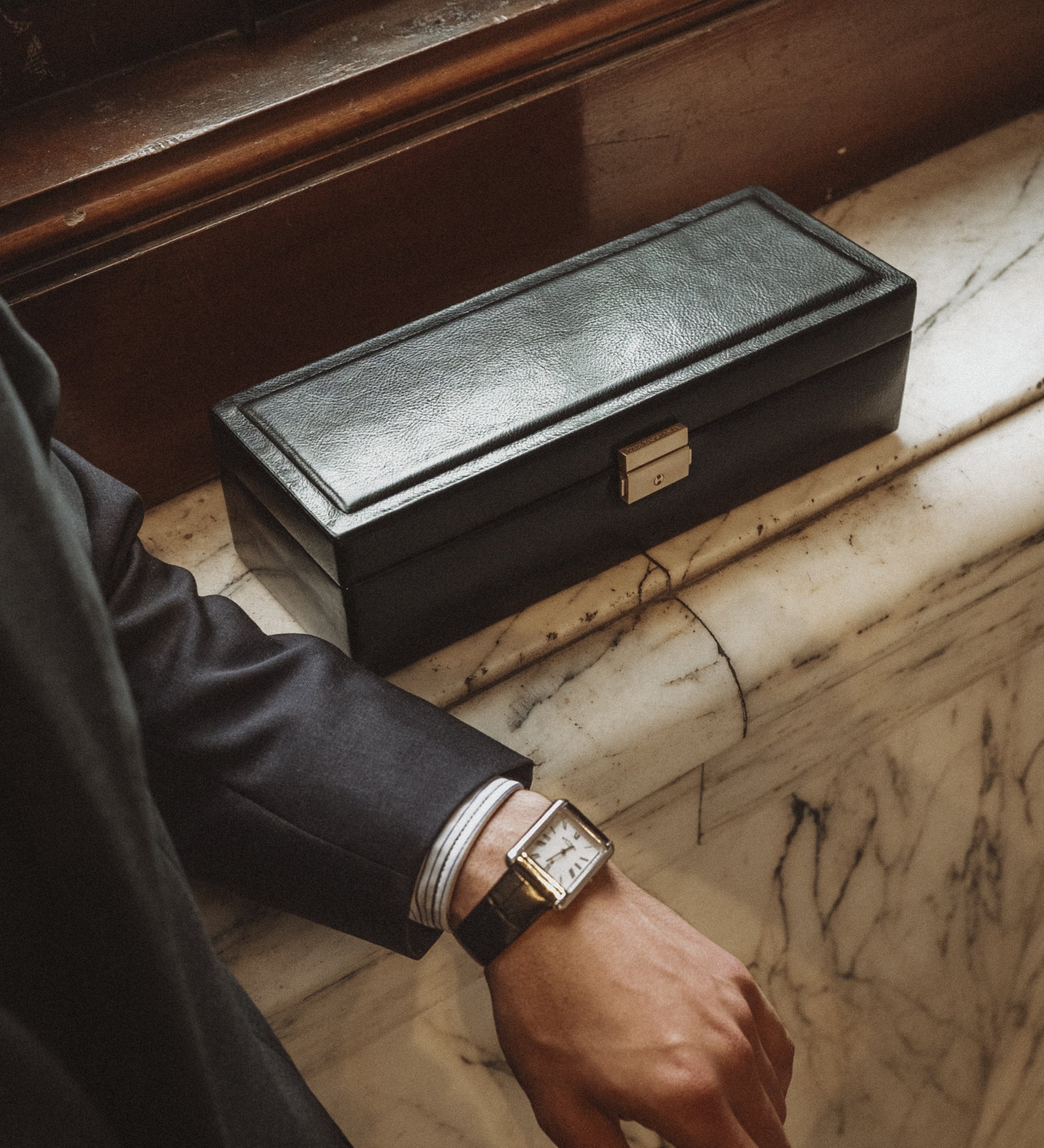 Organizador de relojes, caja para relojes de cuero: Herzog