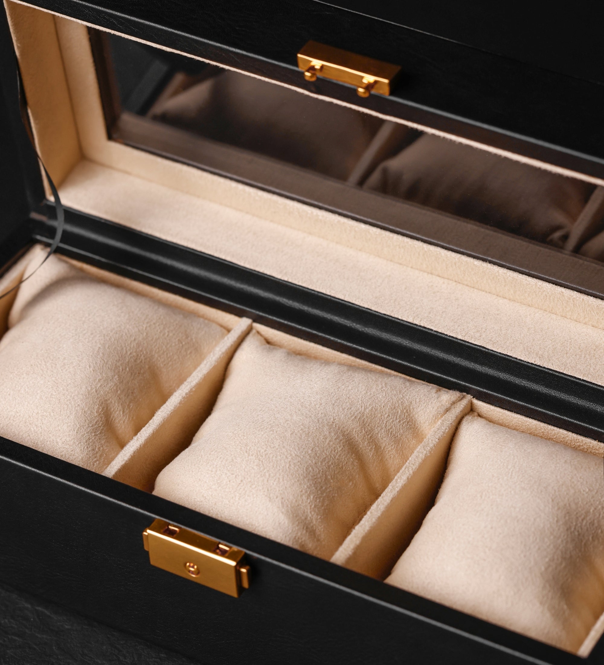 Organizador de relojes, caja para relojes de cuero: Silence