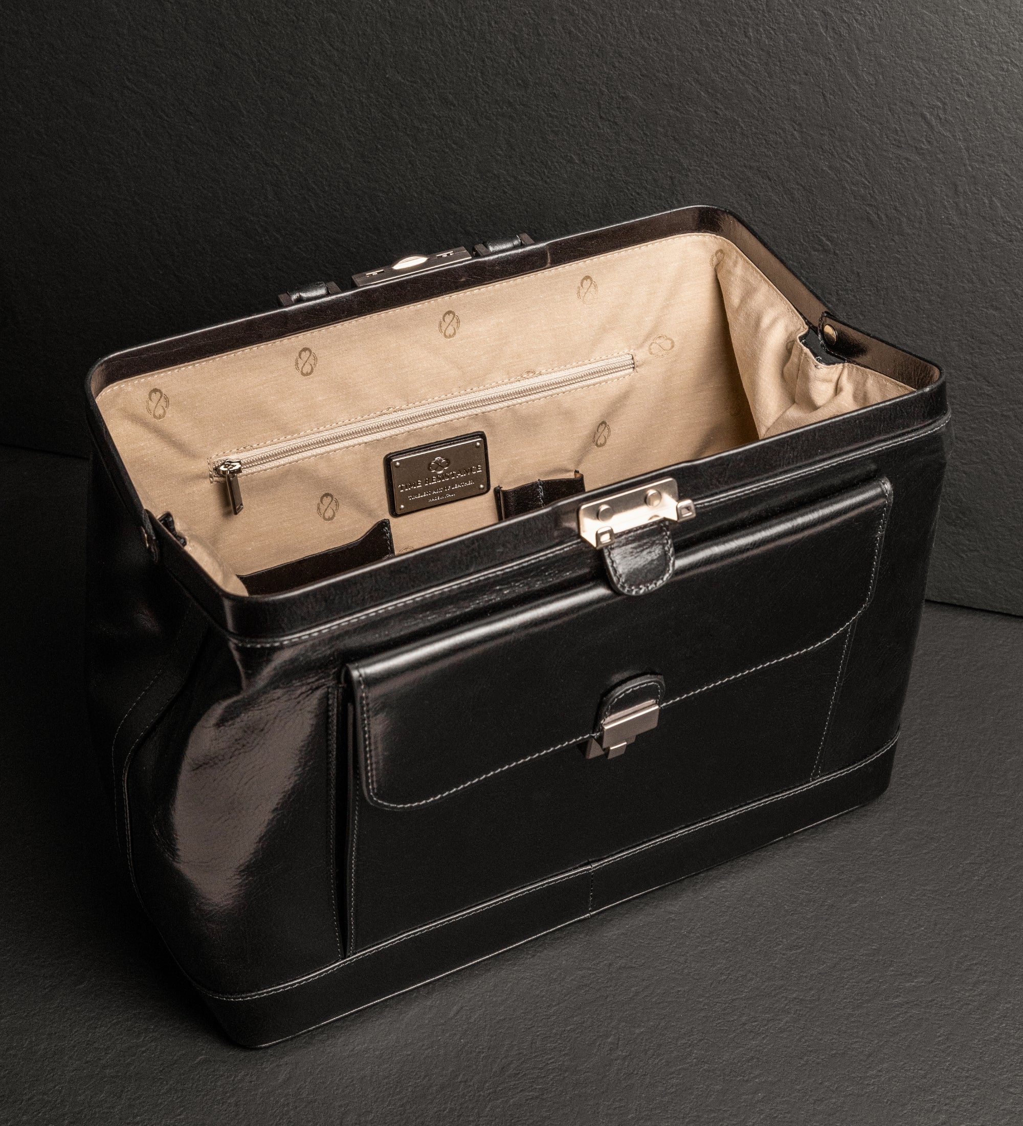 Bolso de médico de cuero italiano grande para mujer: Hamlet