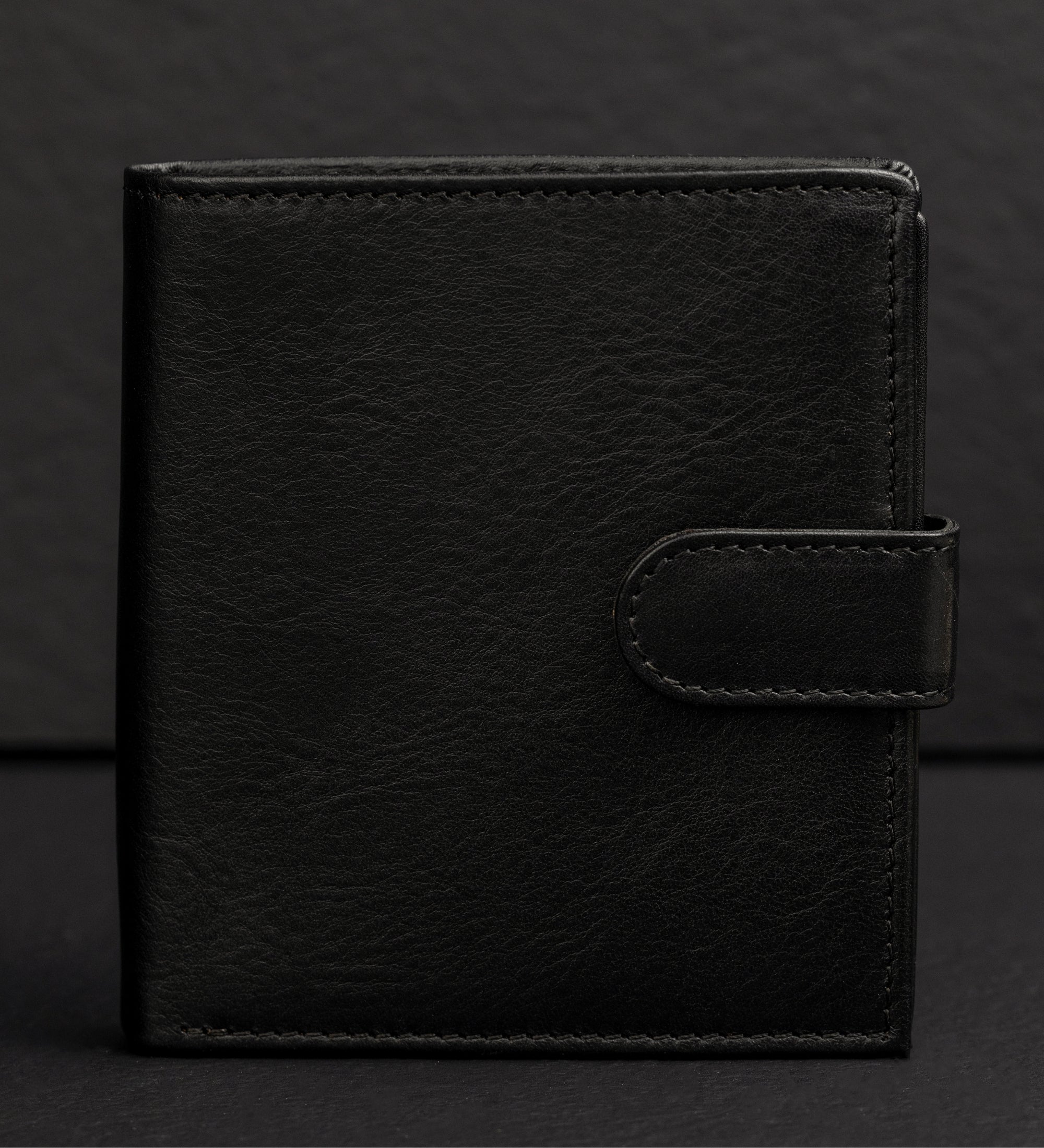 Cartera de cuero de doble compartimento y cierre a presión: Ironweed