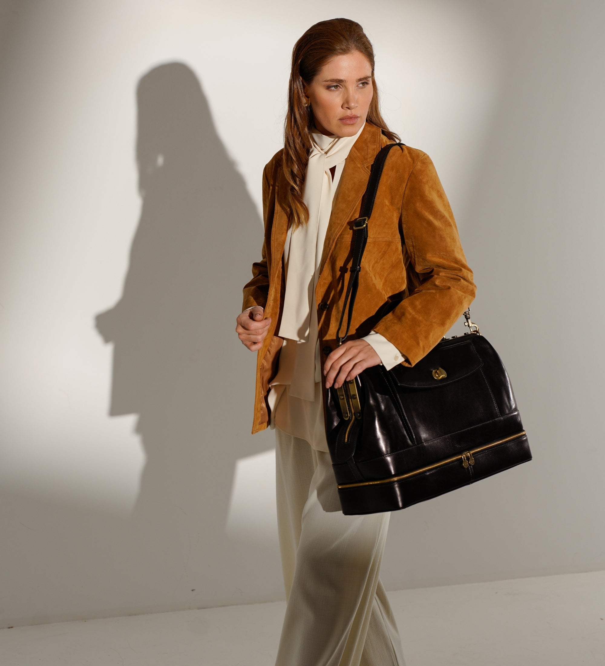 Bolso de mano de cuero, maletín tipo médico, bolso de médico de cuero para mujer: Doctor Faustus