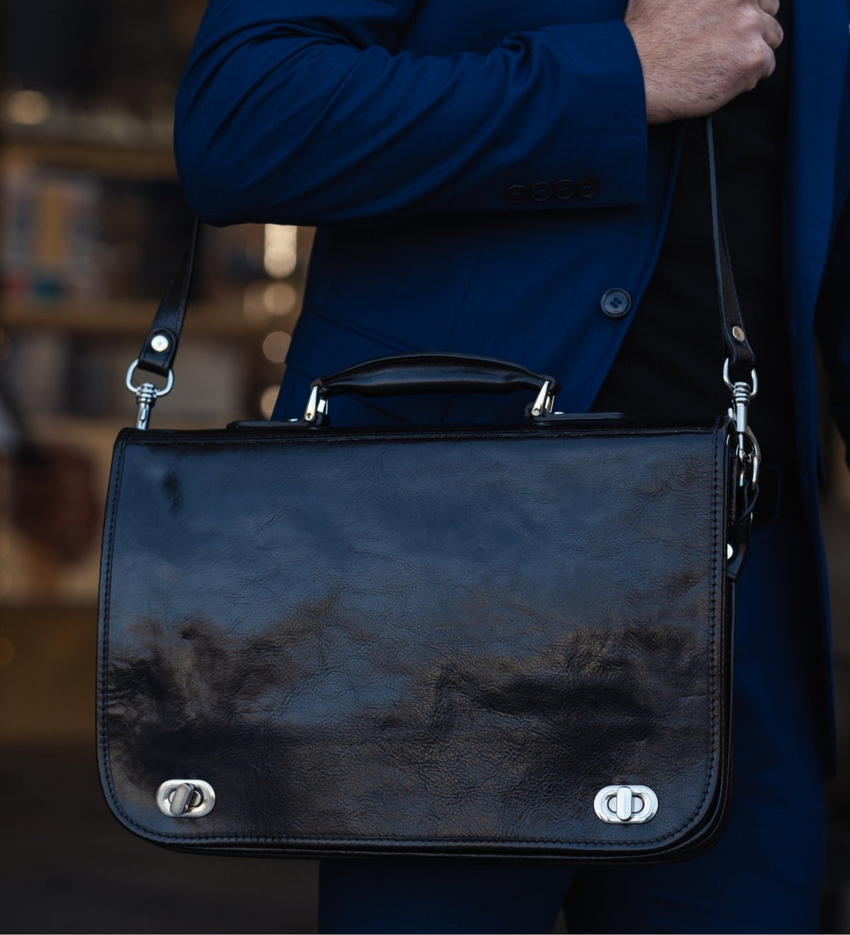 Bolso para portátil/maletín de cuero: Illusions