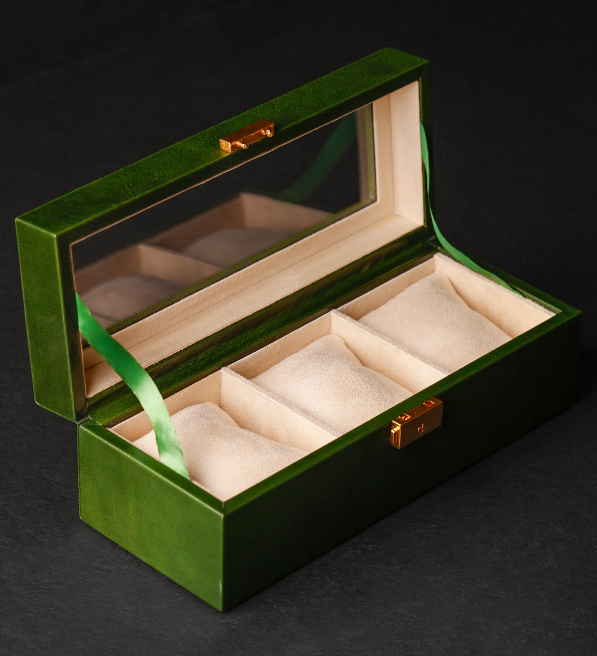 Organizador de relojes, caja para relojes de cuero: Silence