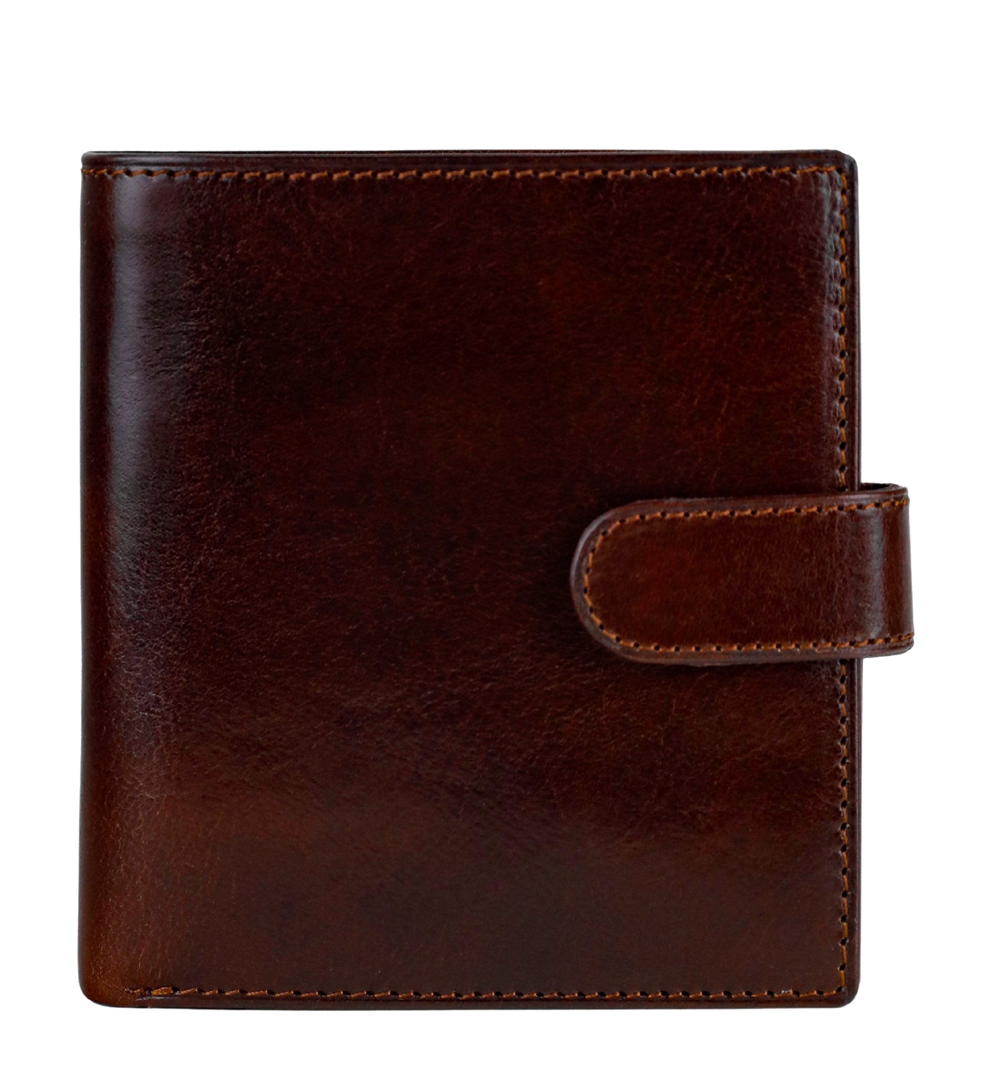 Cartera de cuero de doble compartimento y cierre a presión: Ironweed