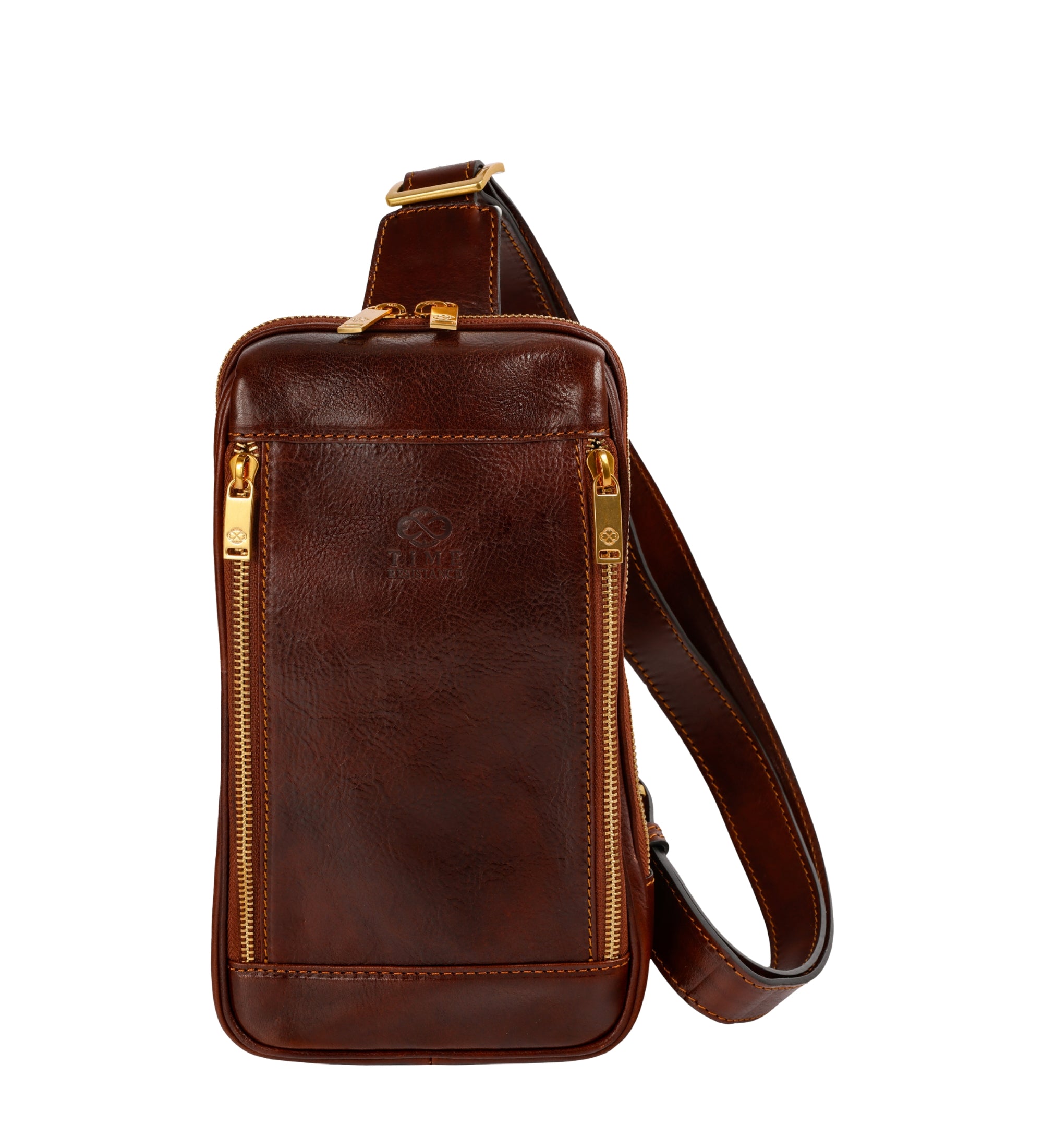 Riñonera cruzada/sling bag de cuero: Kim