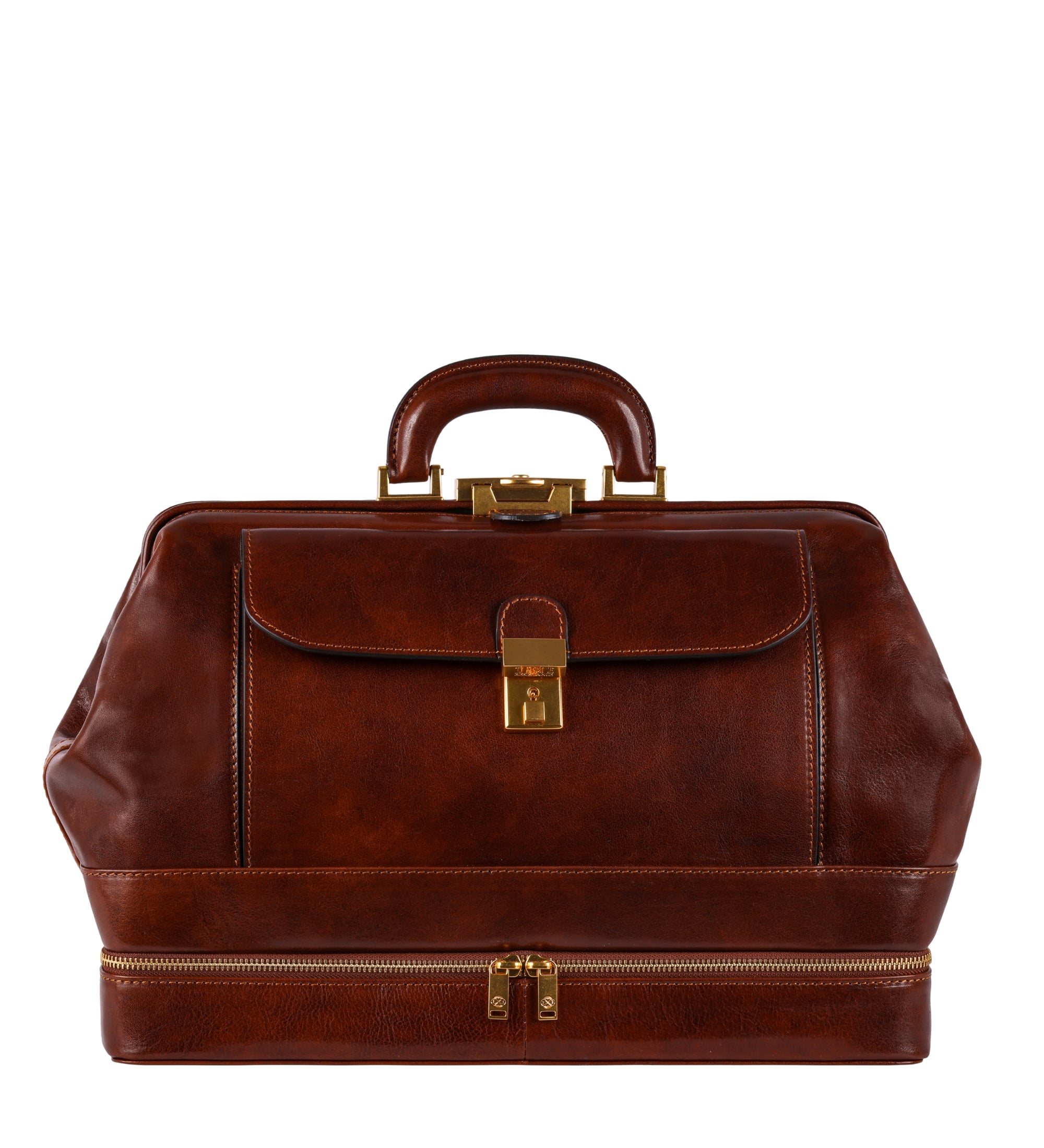Bolso de médico de cuero italiano grande para mujer: The Master and Margarita
