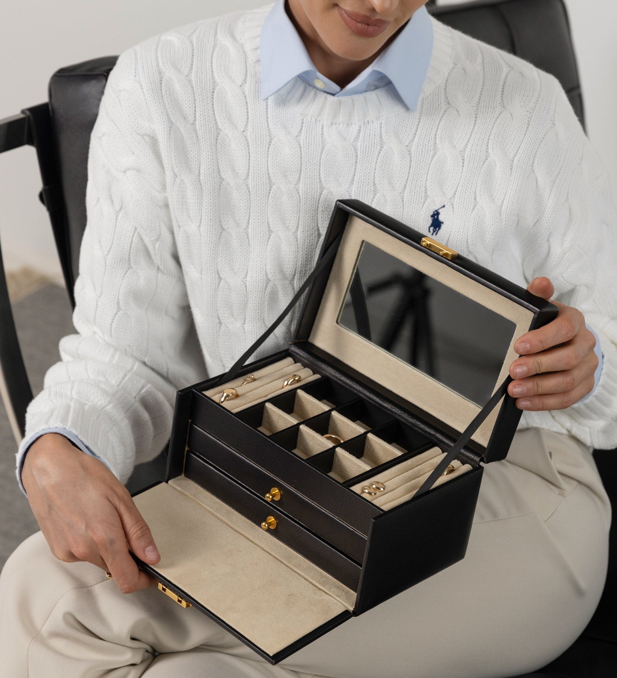 Joyero de cuero para mujer: Beloved