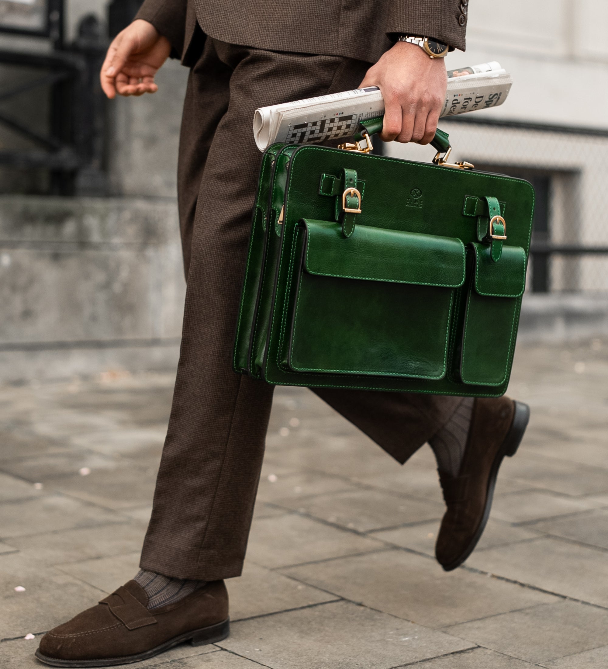 Maletín, bolso tipo satchel de cuero: The Prophet