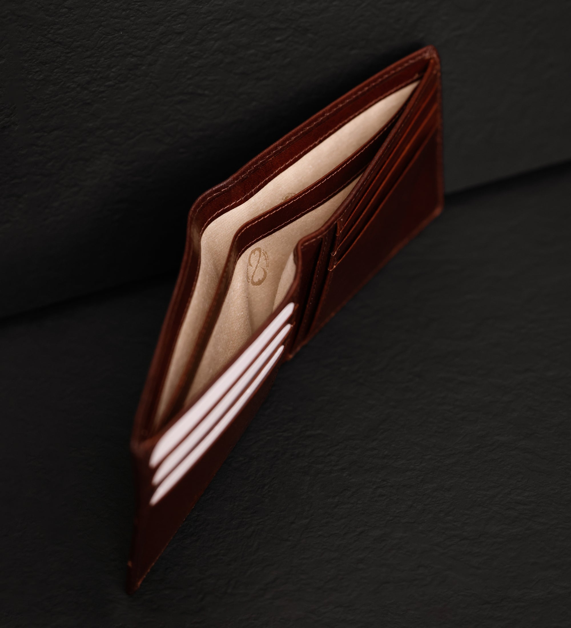 Cartera de cuero de doble compartimento: The Getaway