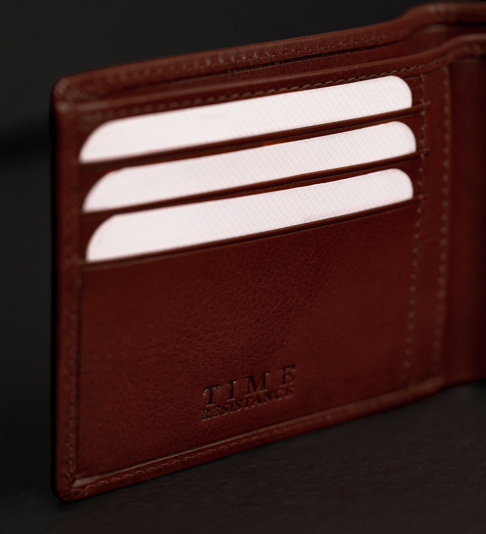 Cartera de cuero de doble compartimento: The Getaway