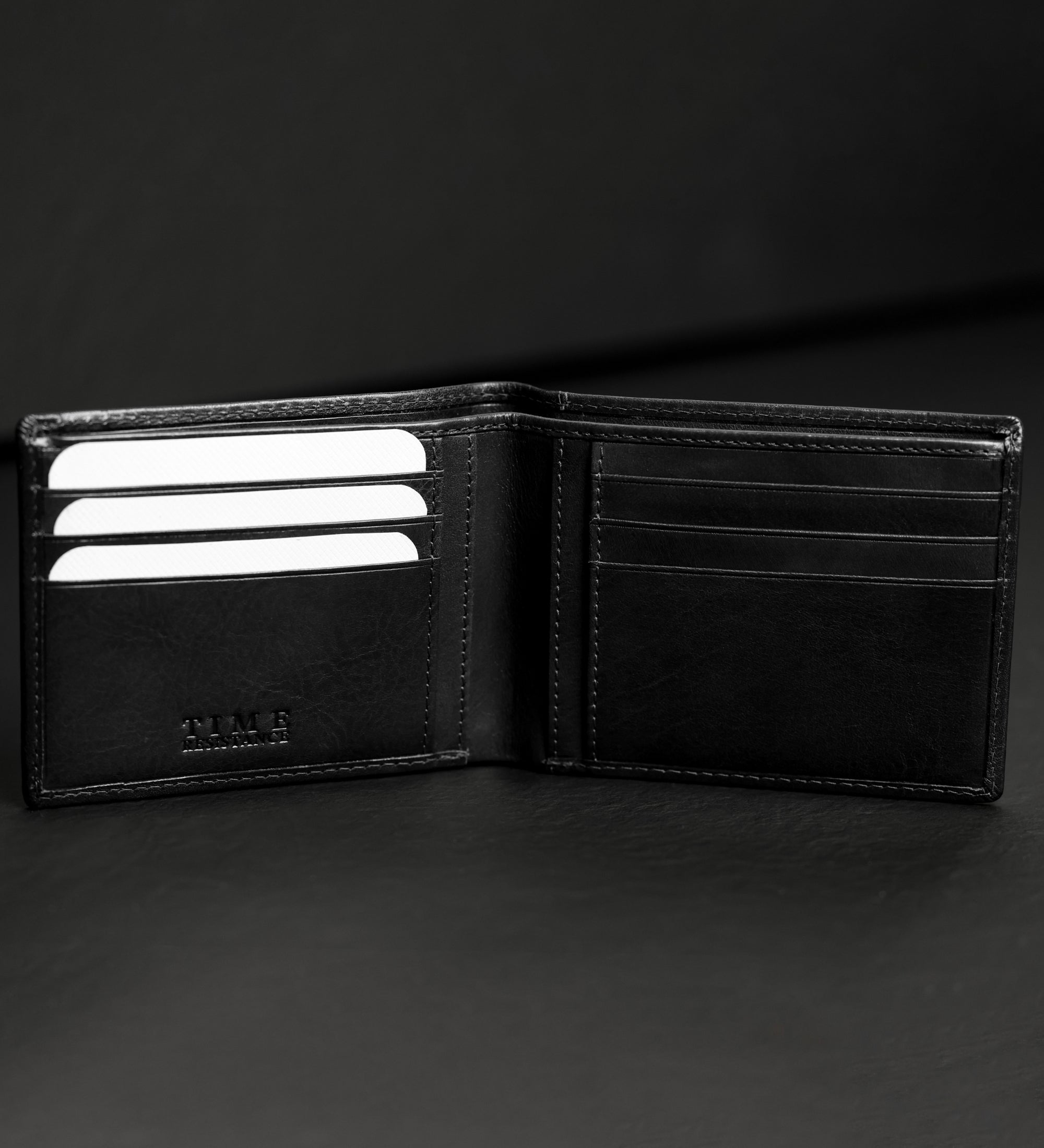 Cartera de cuero de doble compartimento: The Getaway