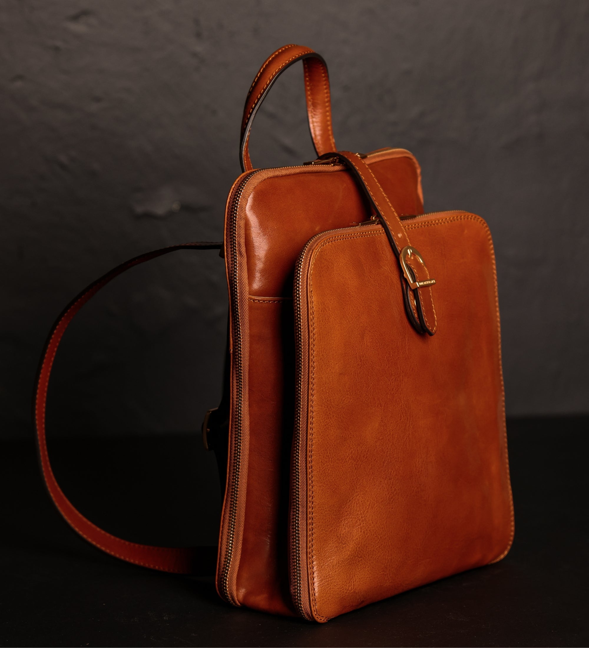 Bolso de hombro/mochila de cuero convertible para mujer: Clarissa