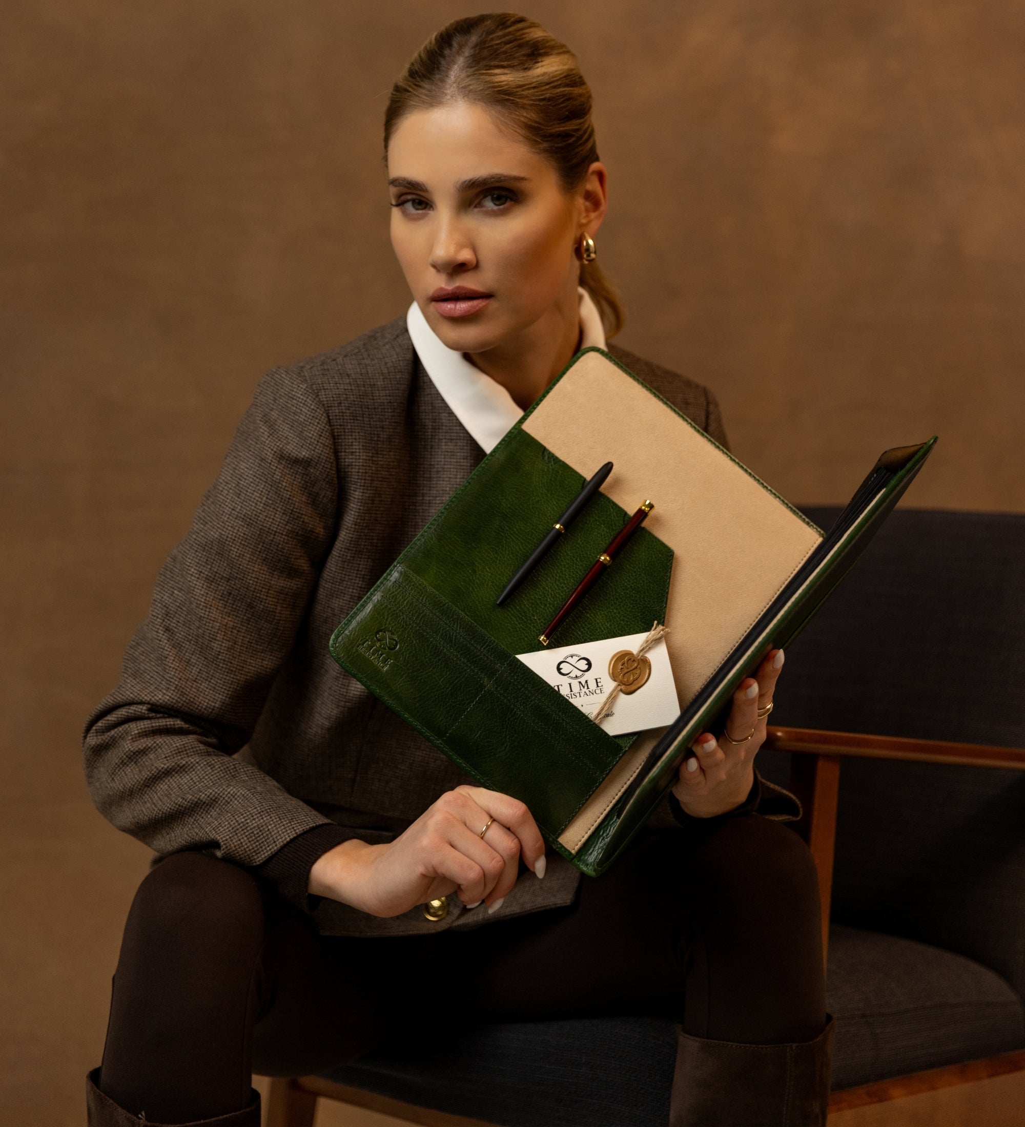 Portadocumentos de cuero para mujer: Something Fresh