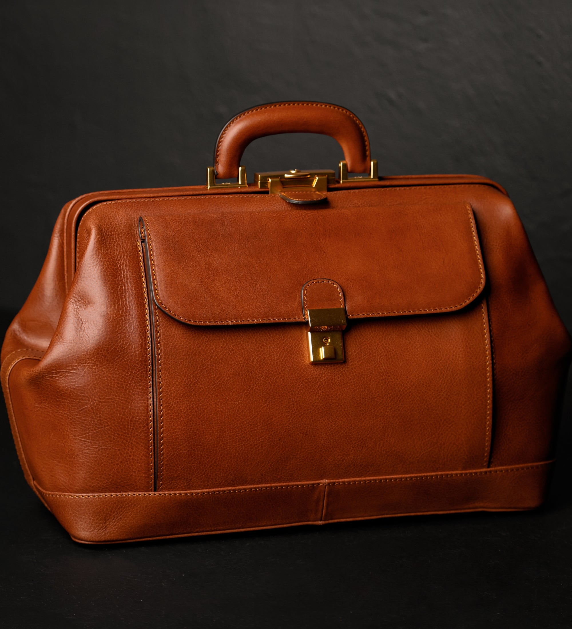 Bolso de médico de cuero italiano grande: Hamlet