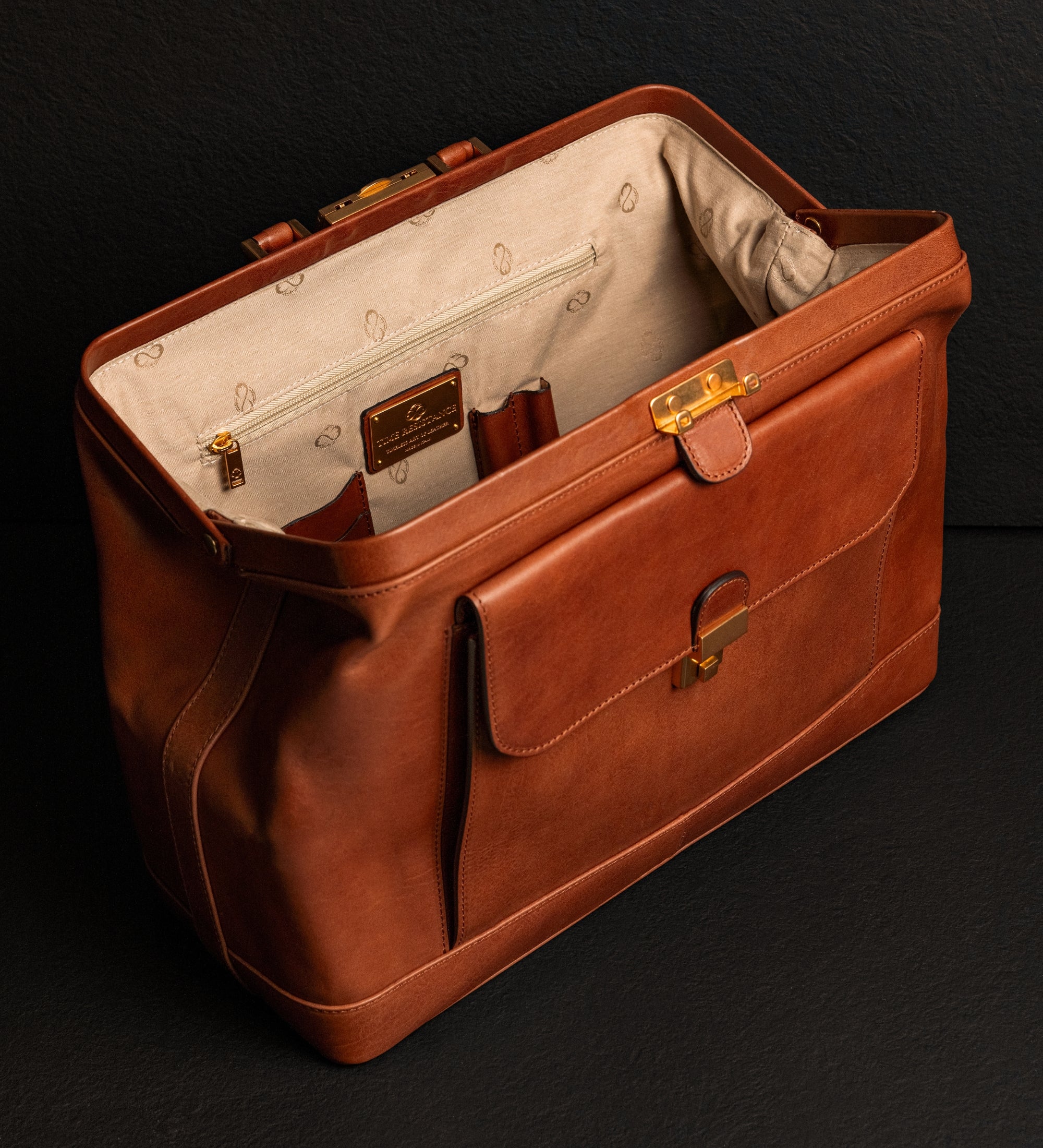 Bolso de médico de cuero italiano grande: Hamlet