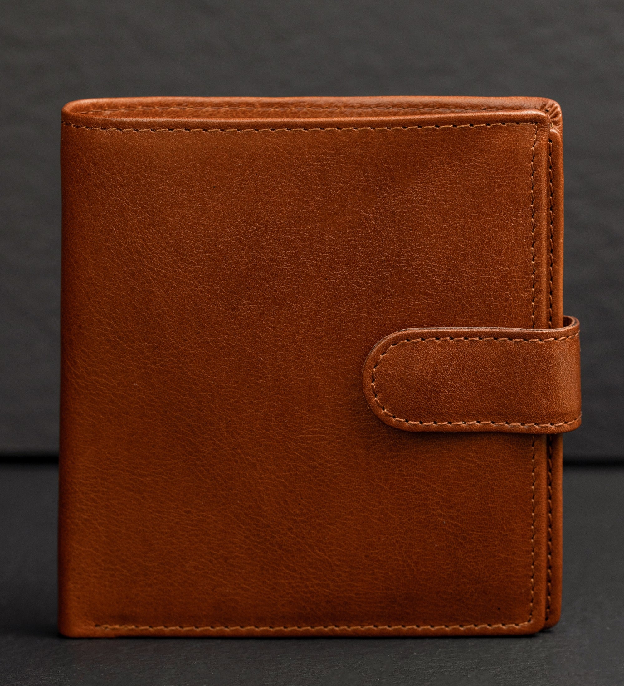 Cartera de cuero de doble compartimento y cierre a presión: Ironweed