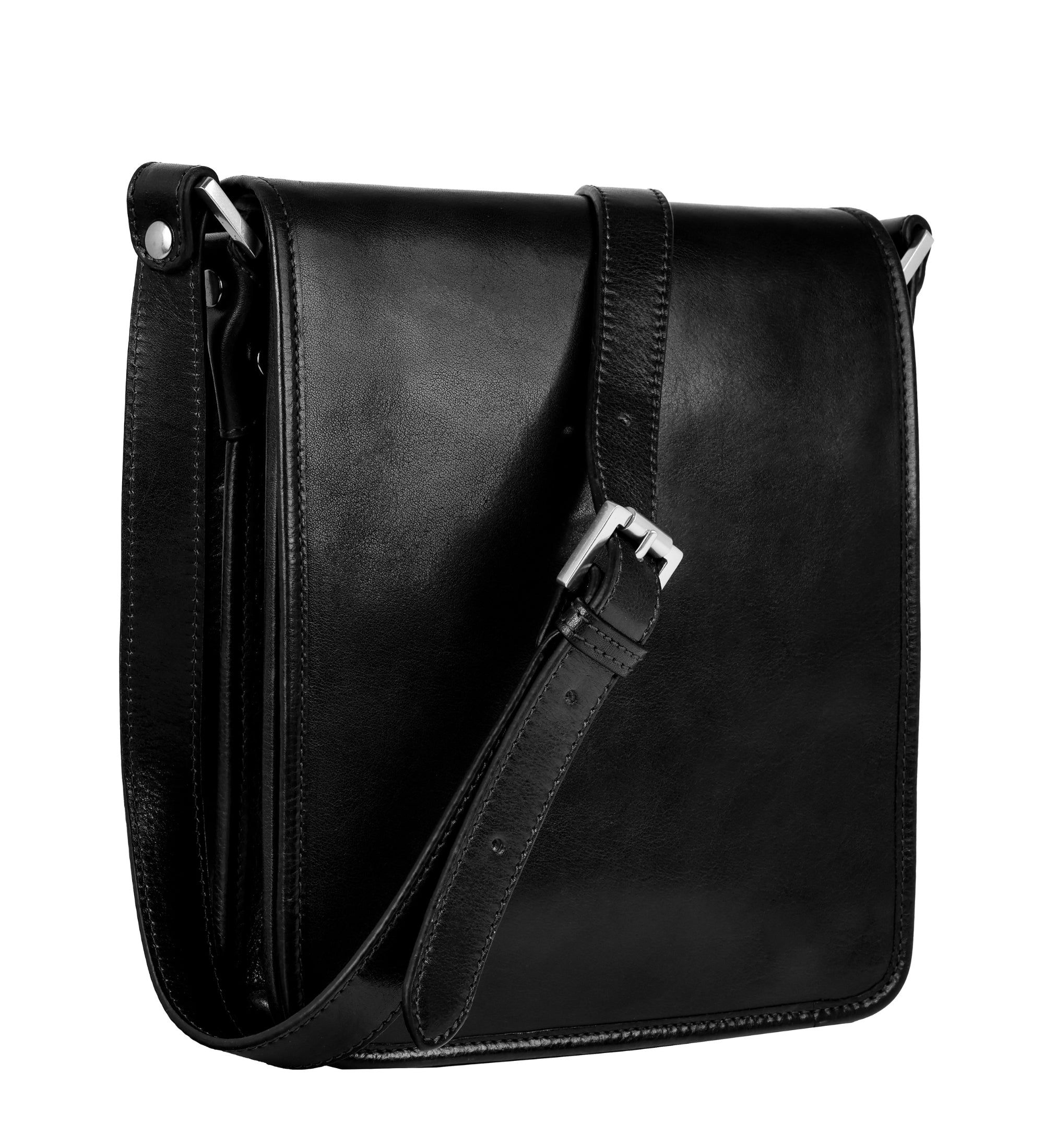 Bolso bandolera de cuero pequeño: On The Road