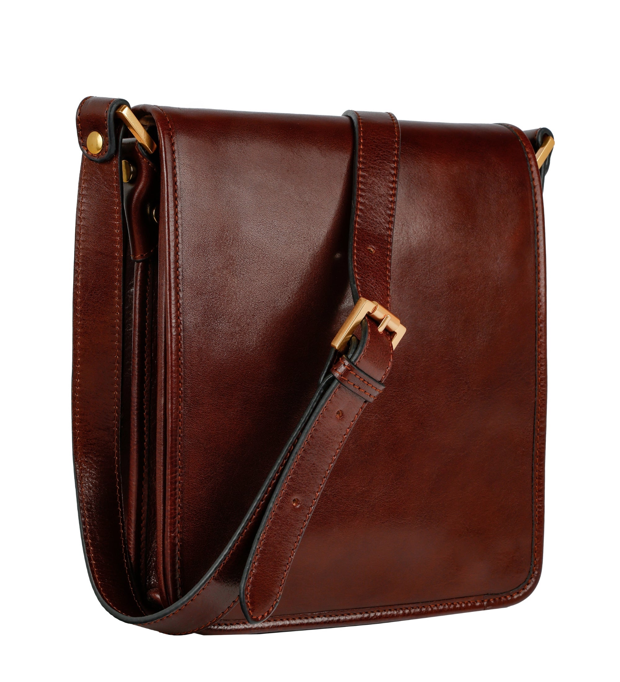 Bolso bandolera de cuero pequeño: On The Road