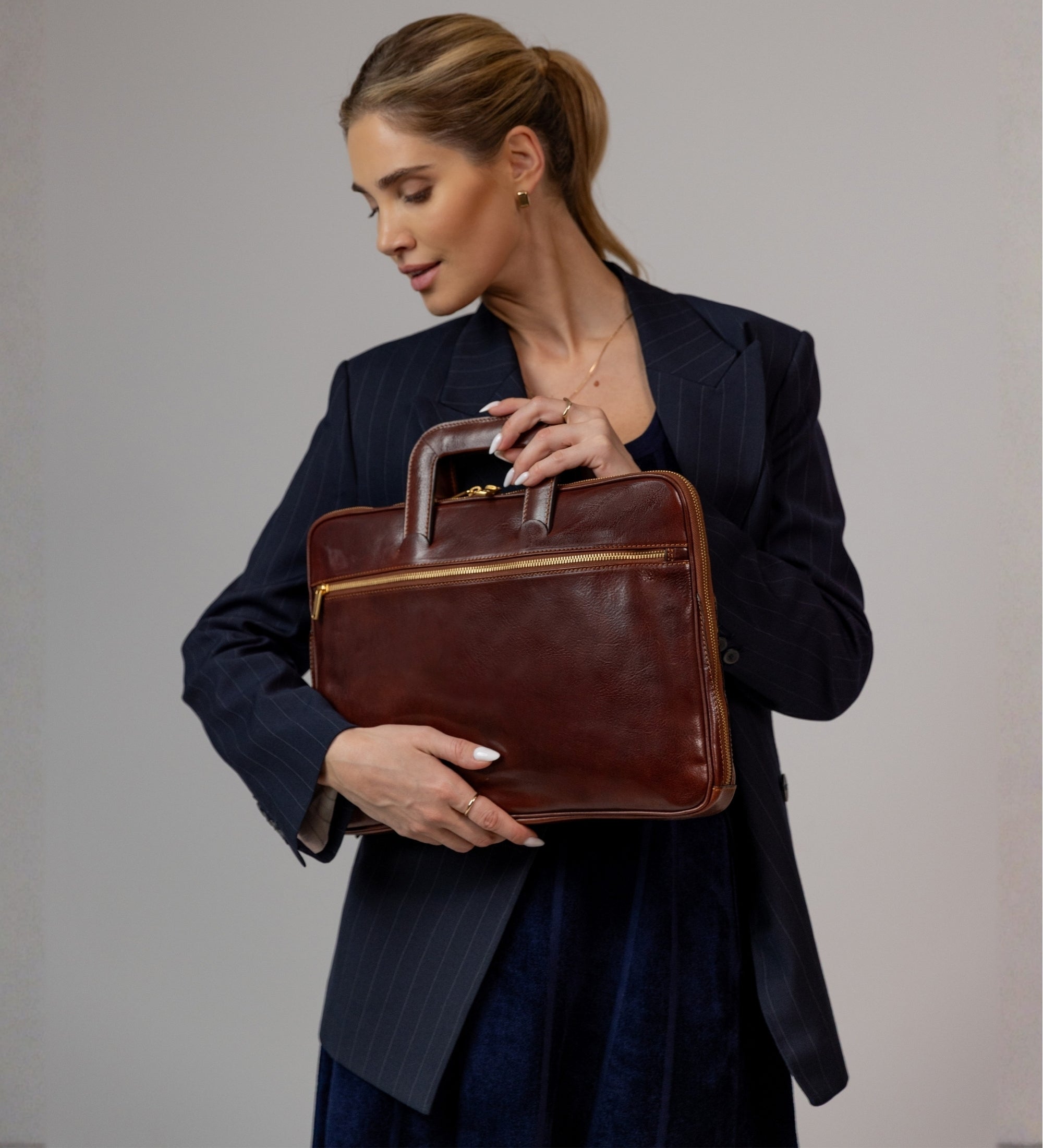 Bolso para portátil/maletín de cuero para mujer: Brave New World