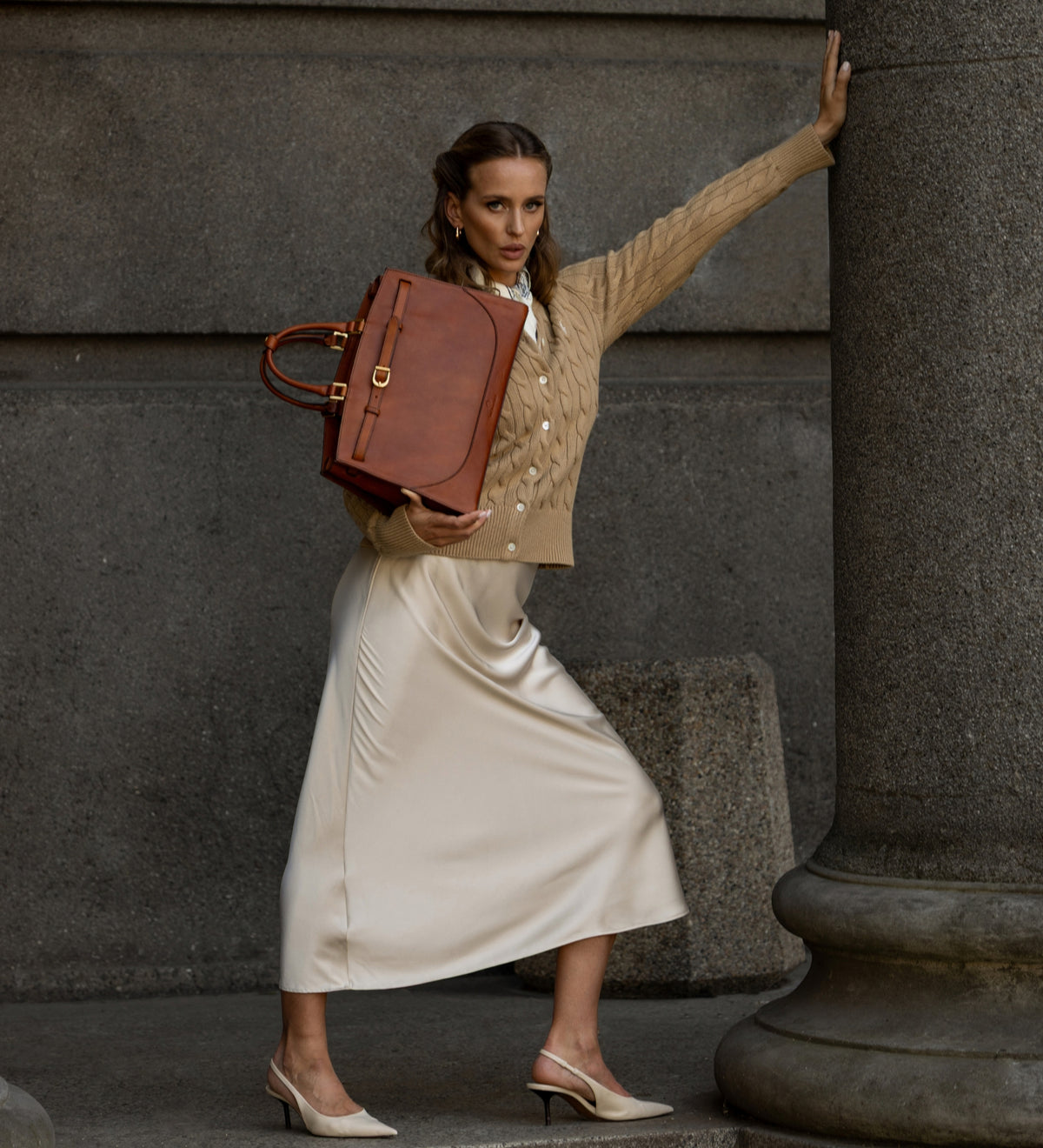 Bolso de mano de cuero para mujer: Shirley