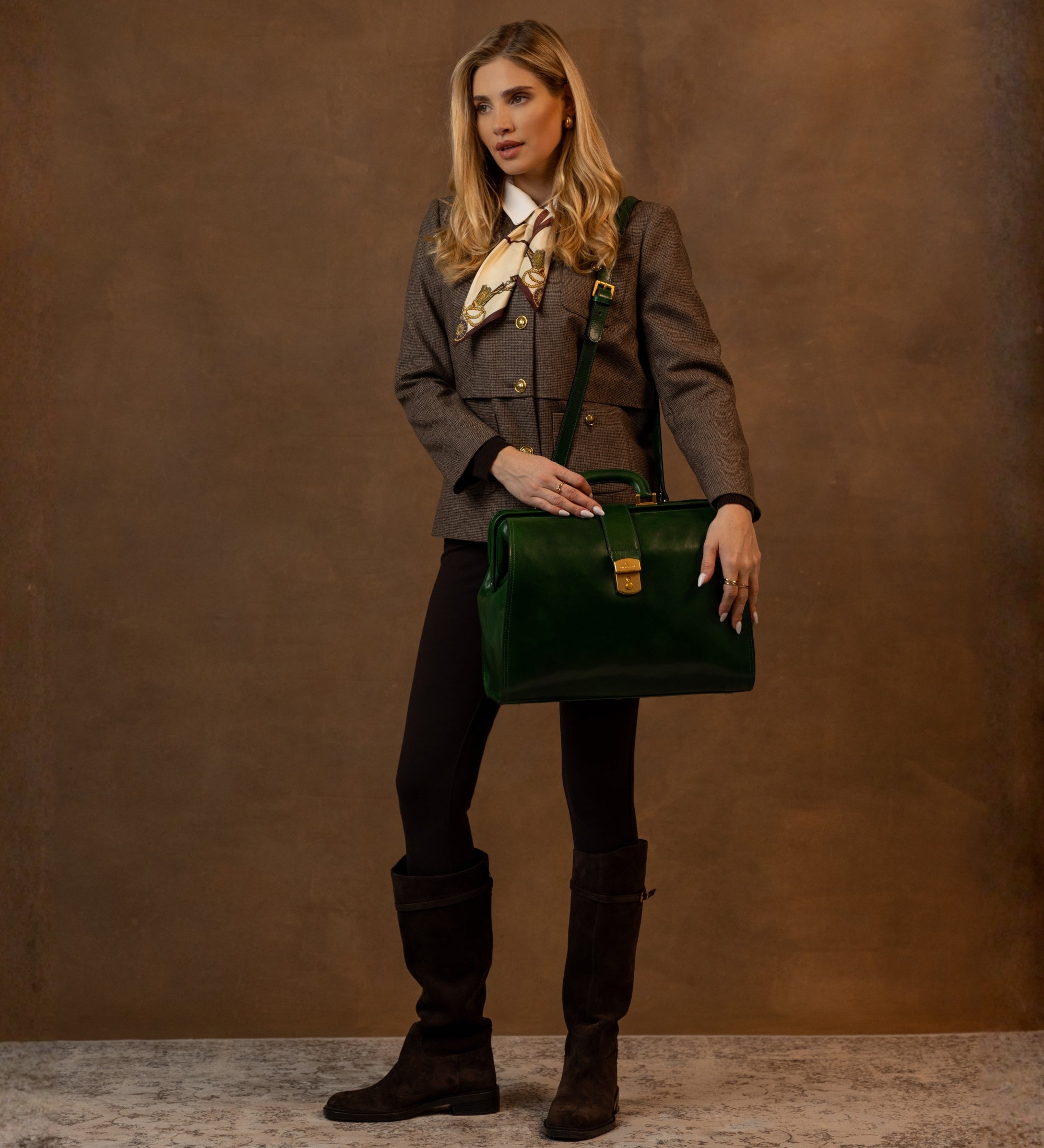 Bolso de médico de cuero grande para mujer: Mrs Dalloway