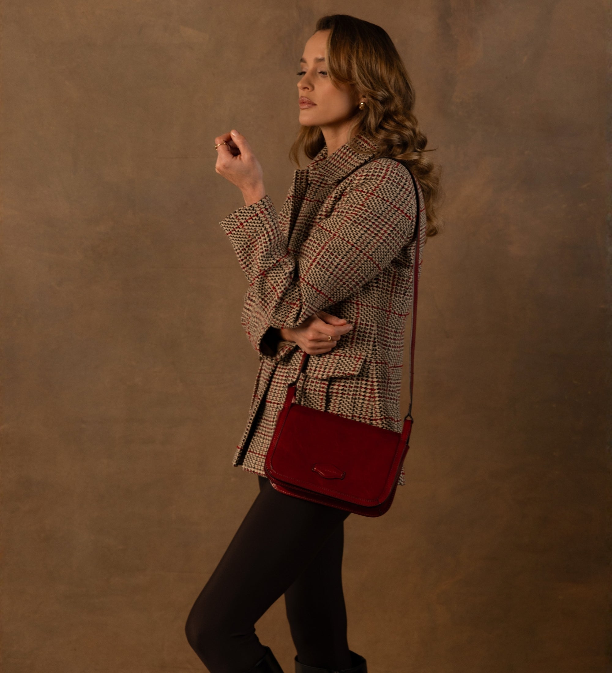 Bolso bandolera de cuero para mujer: Il Piacere