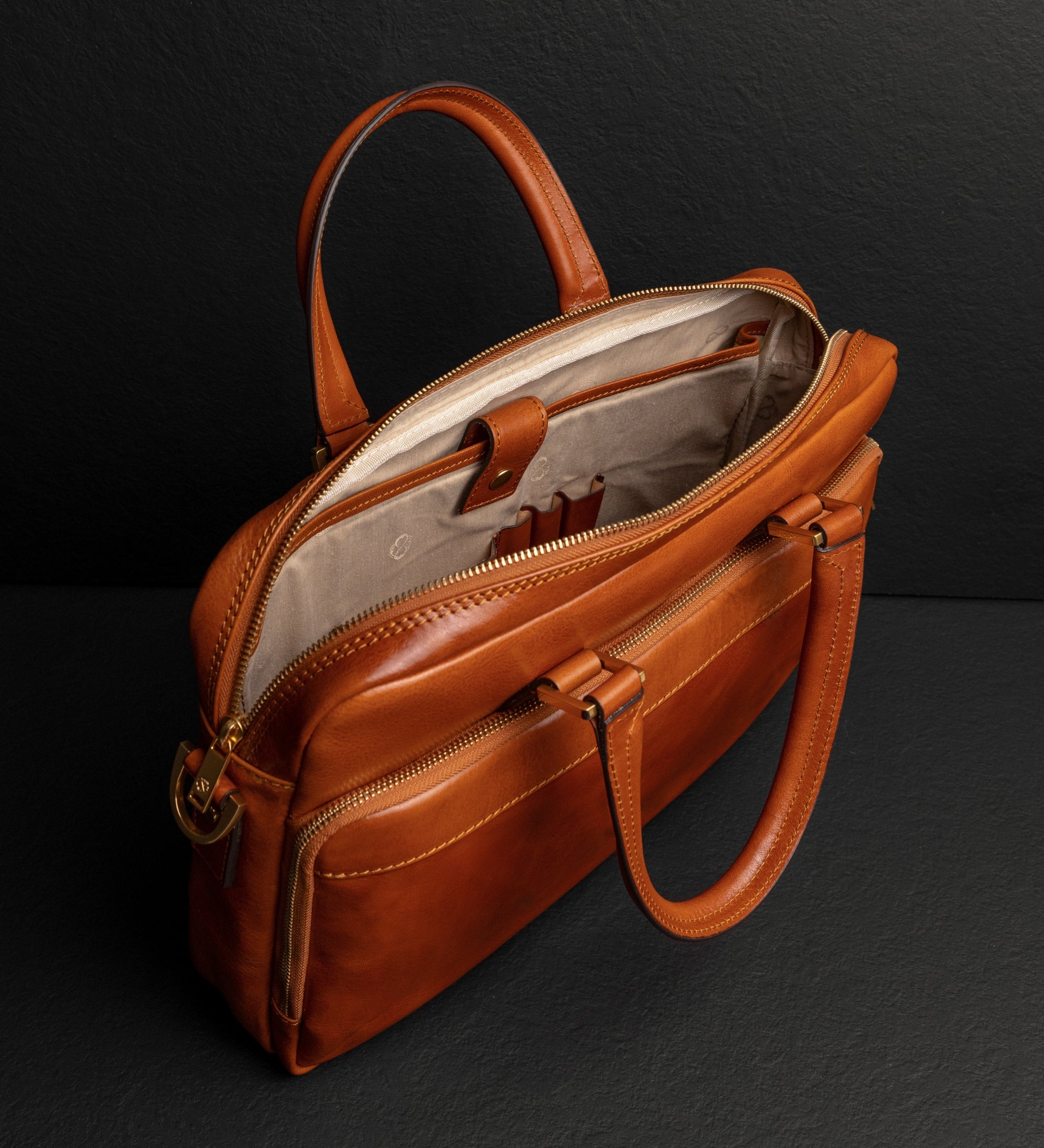 Bolso para portátil/maletín de cuero: Orlando