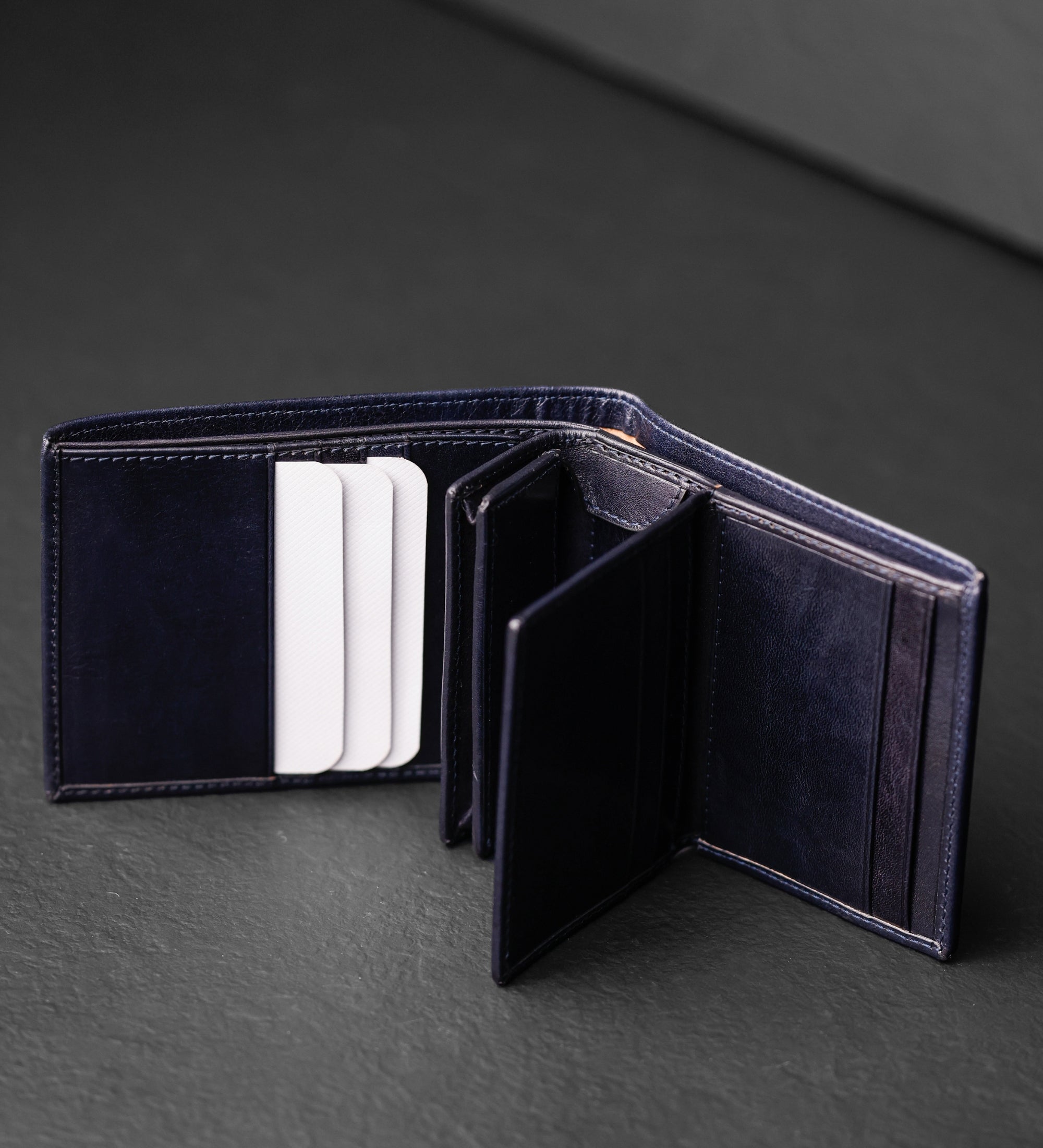 Cartera de cuero de doble compartimento: Daniel