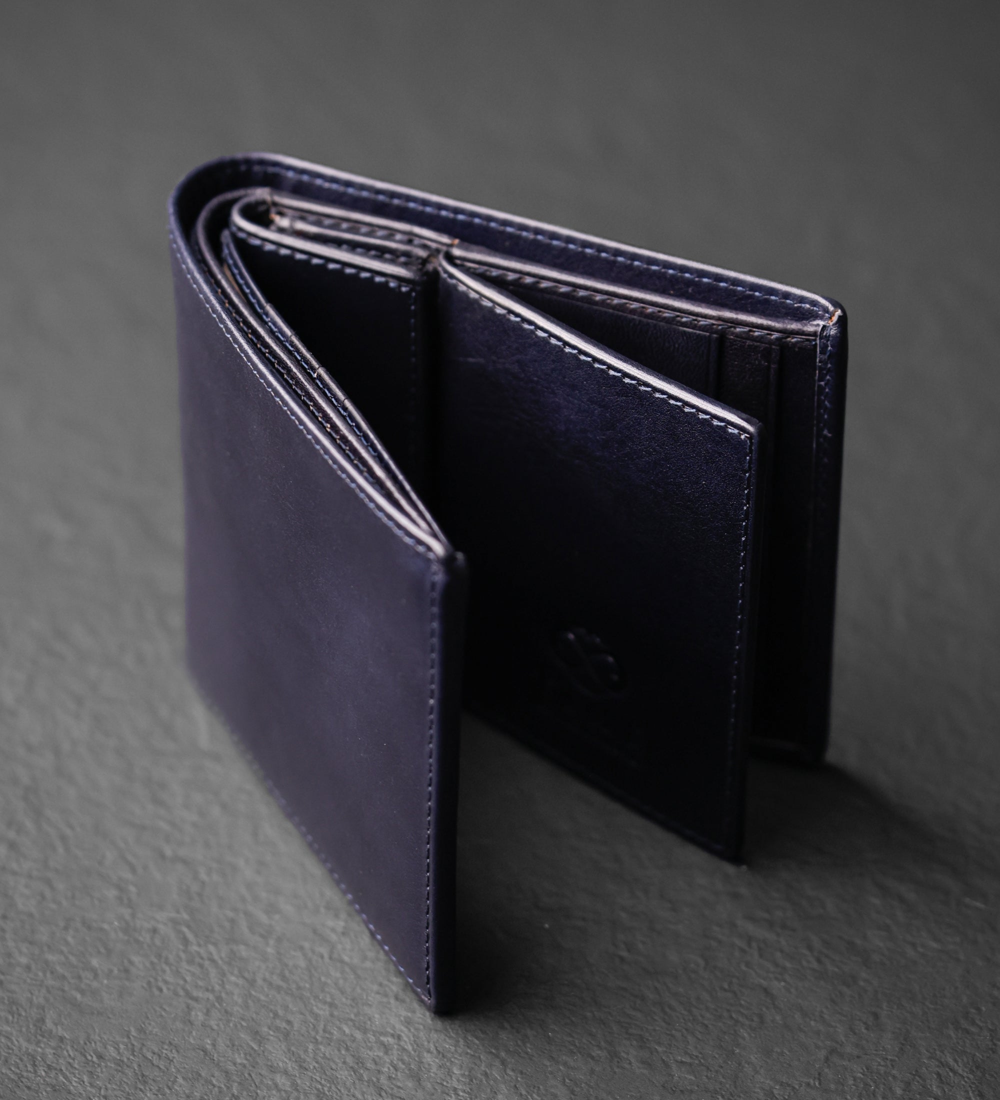 Cartera de cuero de doble compartimento: Daniel