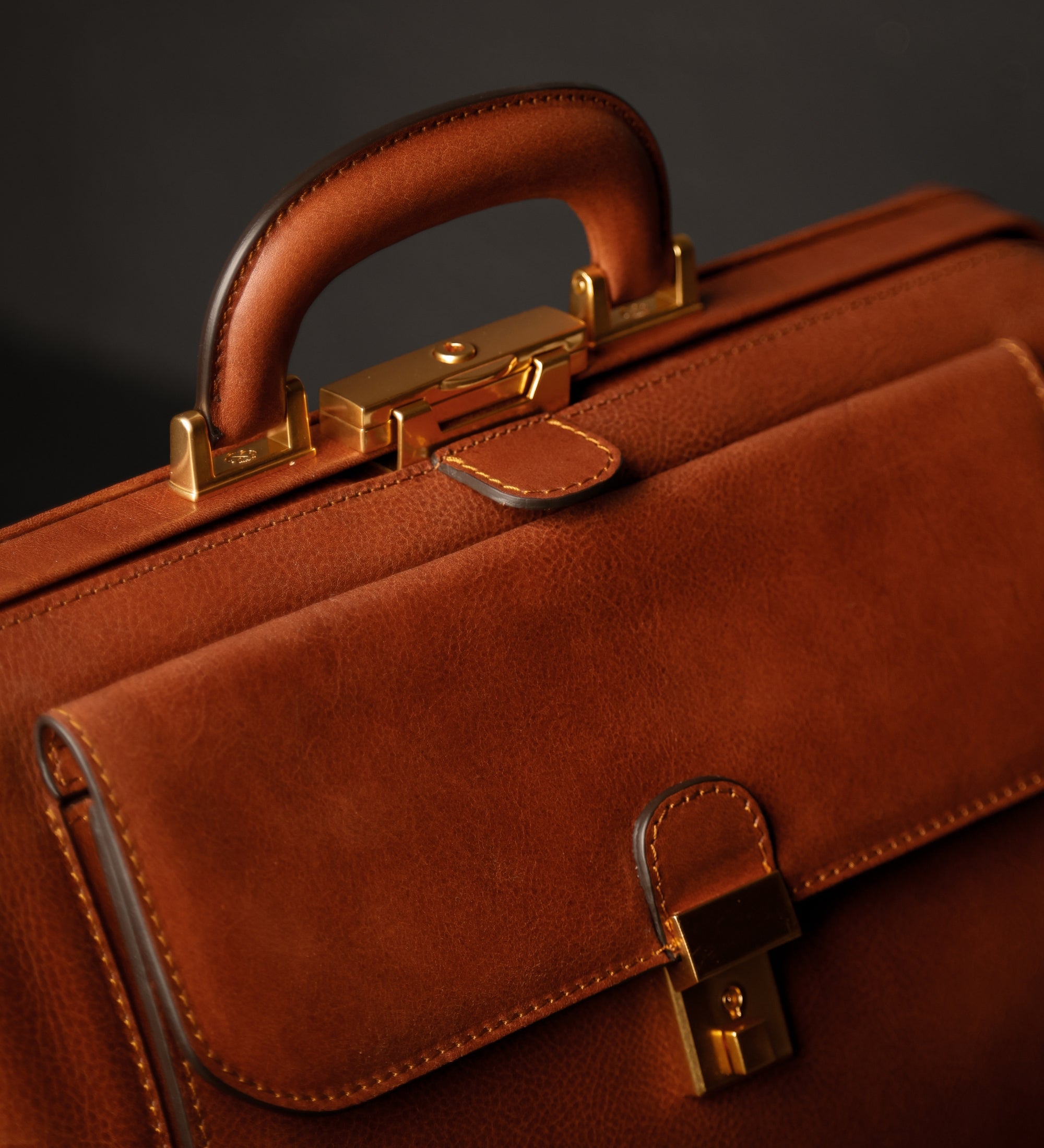 Bolso de médico de cuero italiano grande: Hamlet