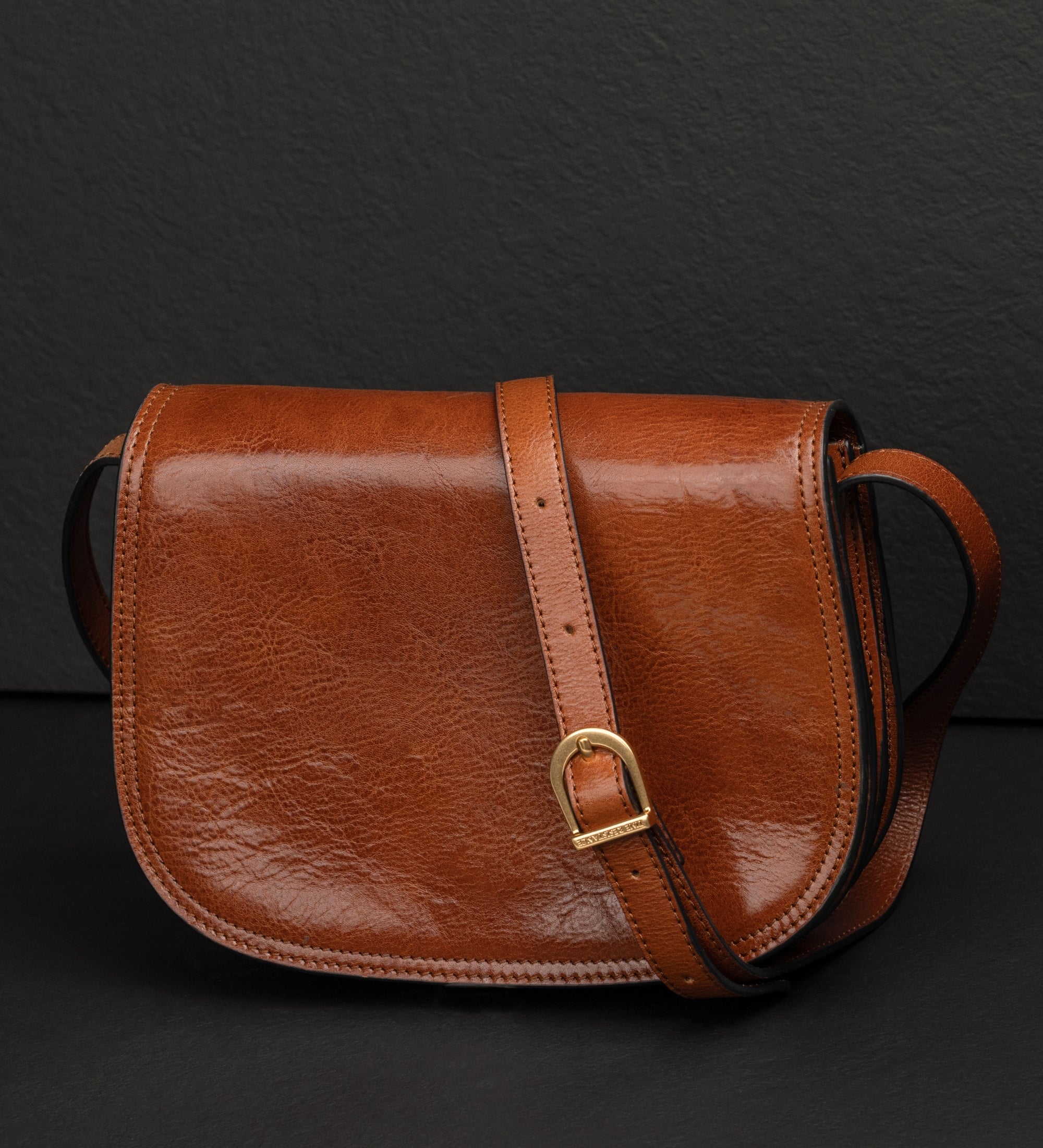 Bolso bandolera saddle de cuero para mujer: Moonfleet