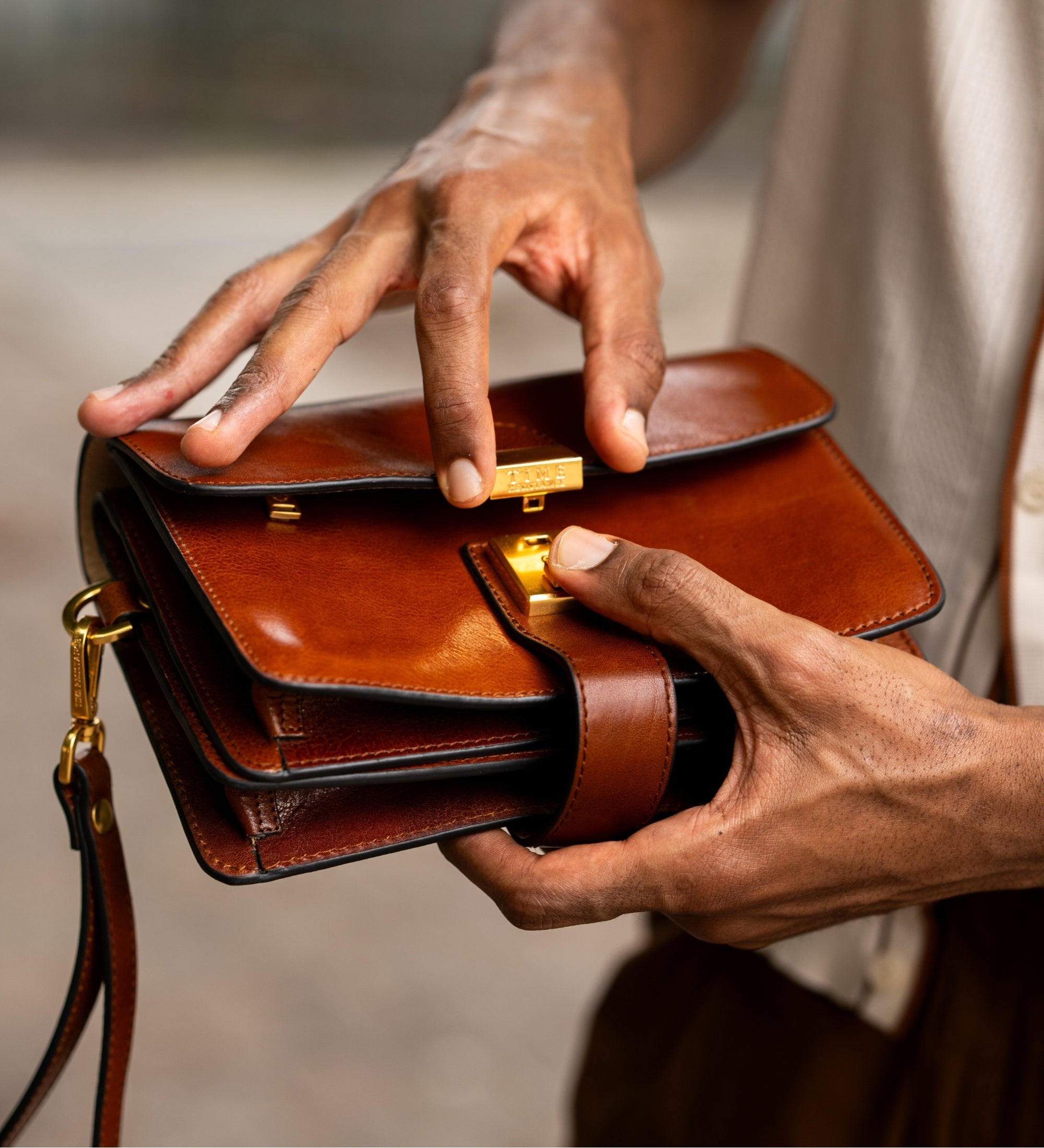 Bolso/cartera de mano de cuero: The Maltese Falcon