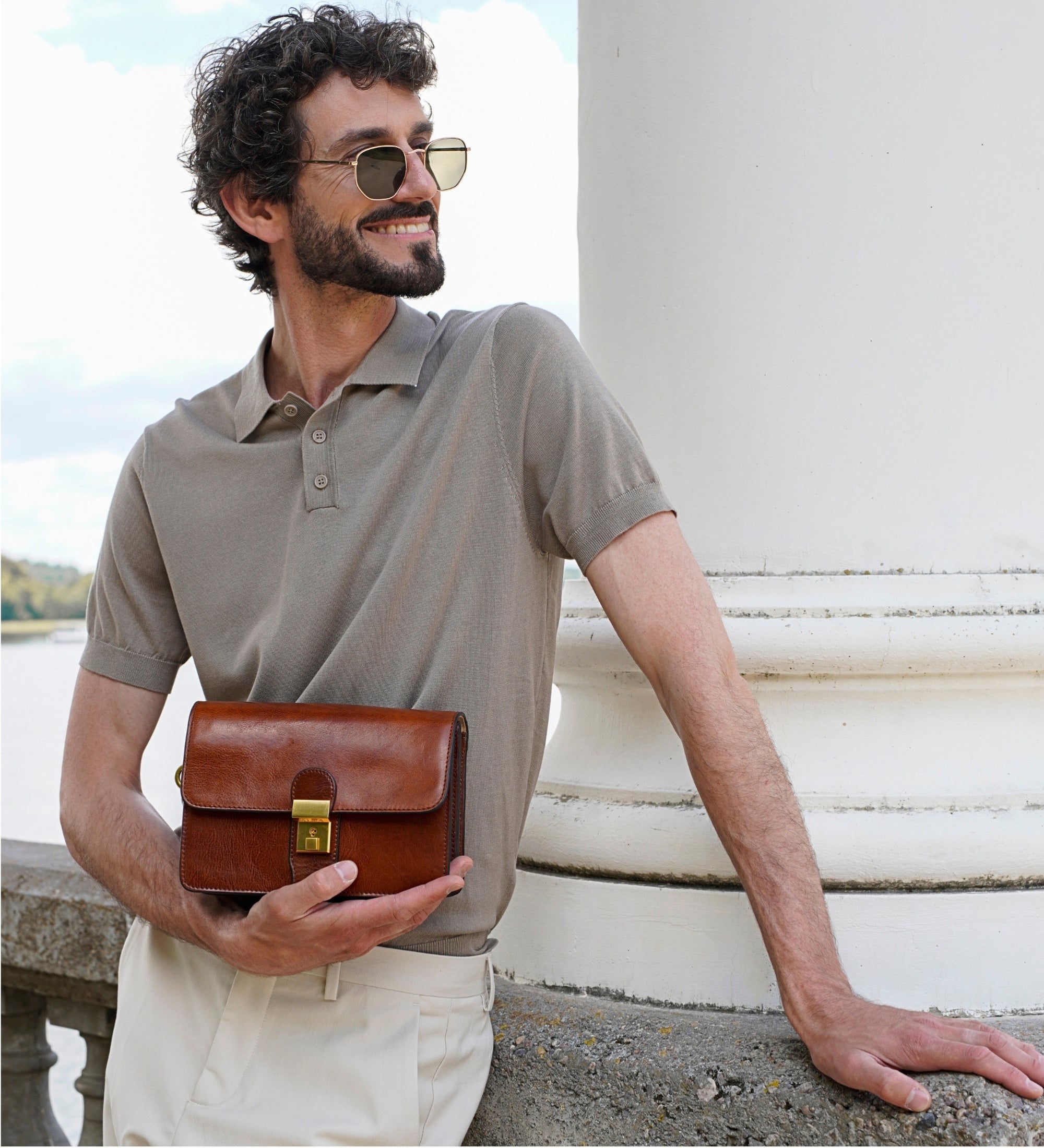 Bolso/cartera de mano de cuero: The Maltese Falcon