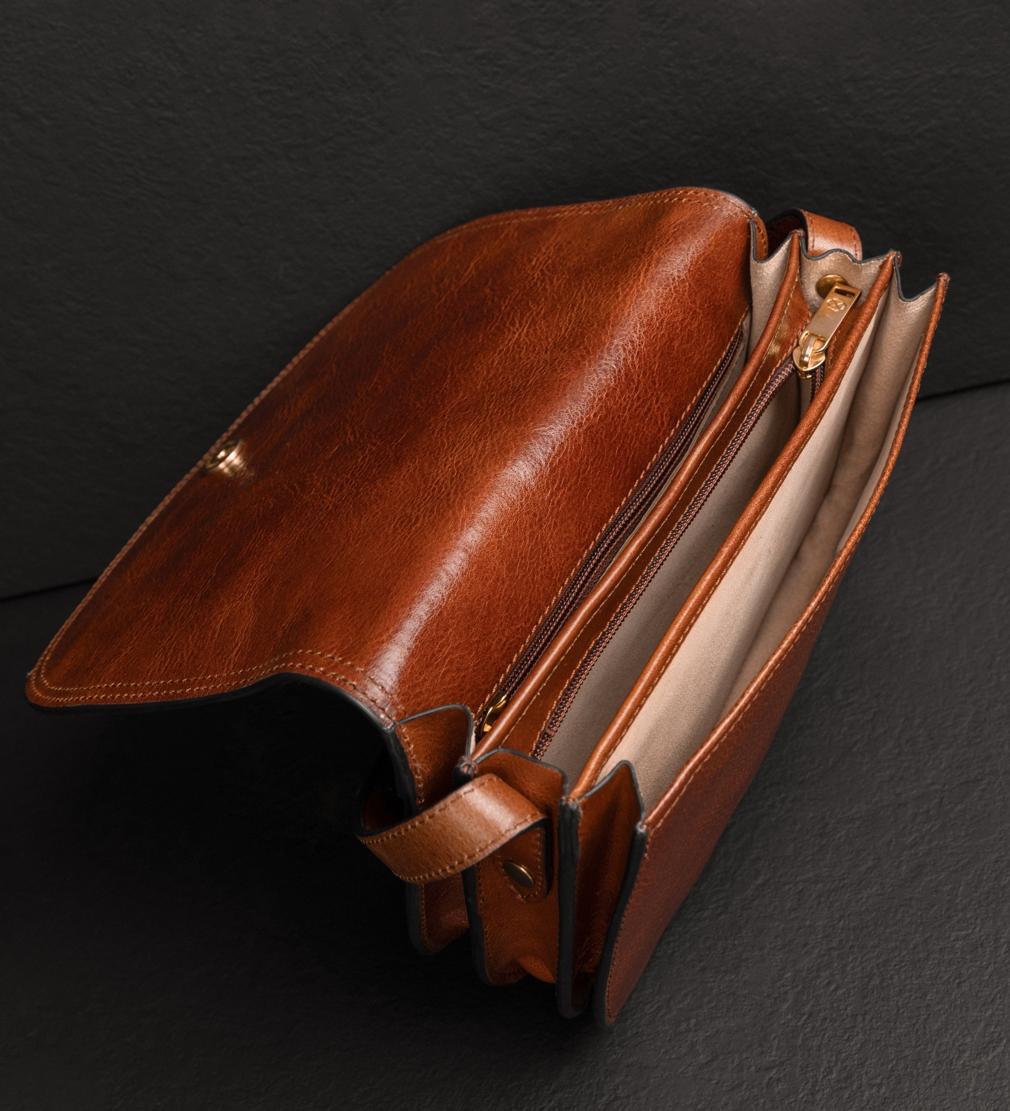 Bolso bandolera saddle de cuero para mujer: Moonfleet
