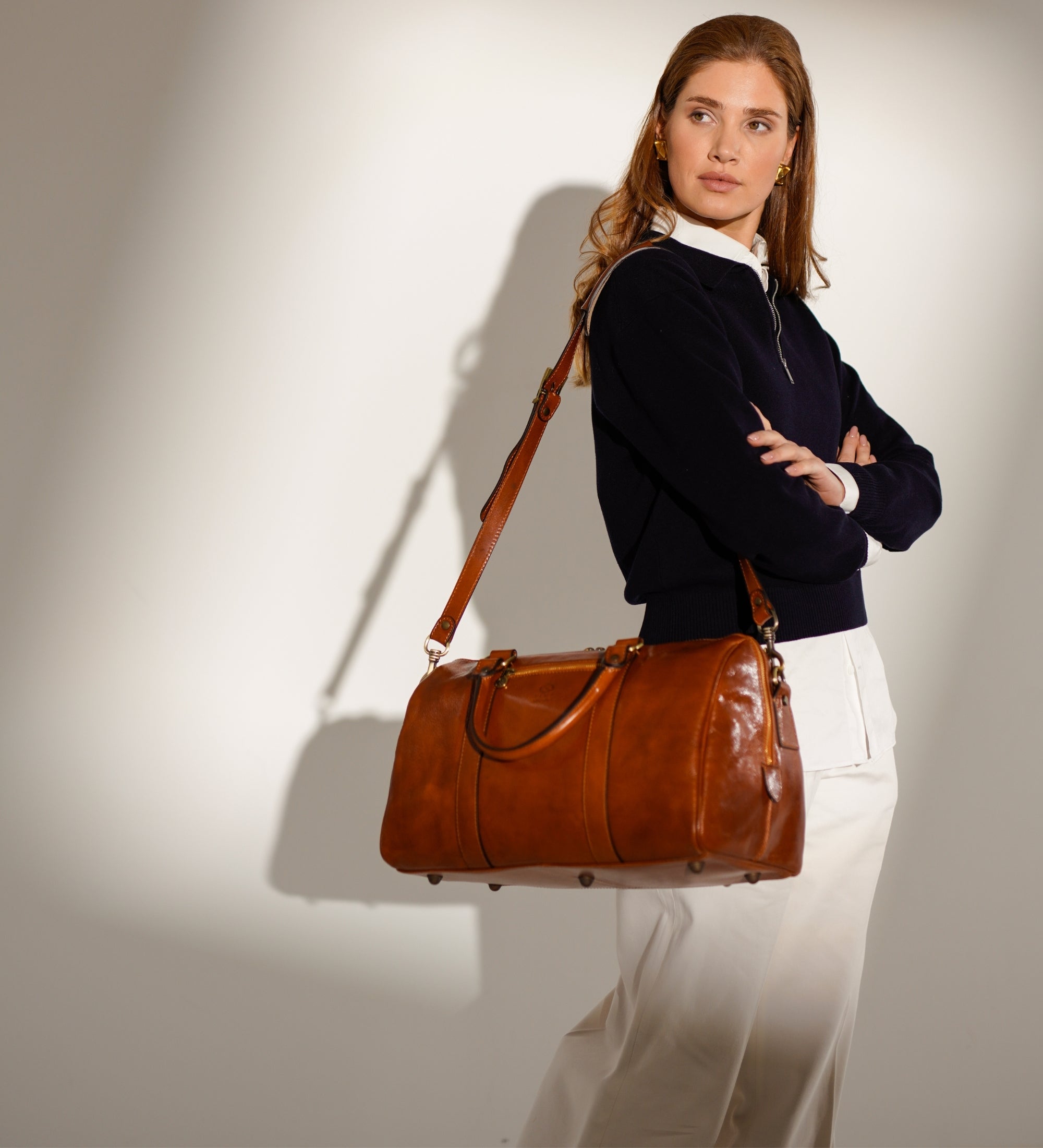 Bolsa de viaje, bolsa de viaje pequeña de cuero para mujer: The Ambassadors