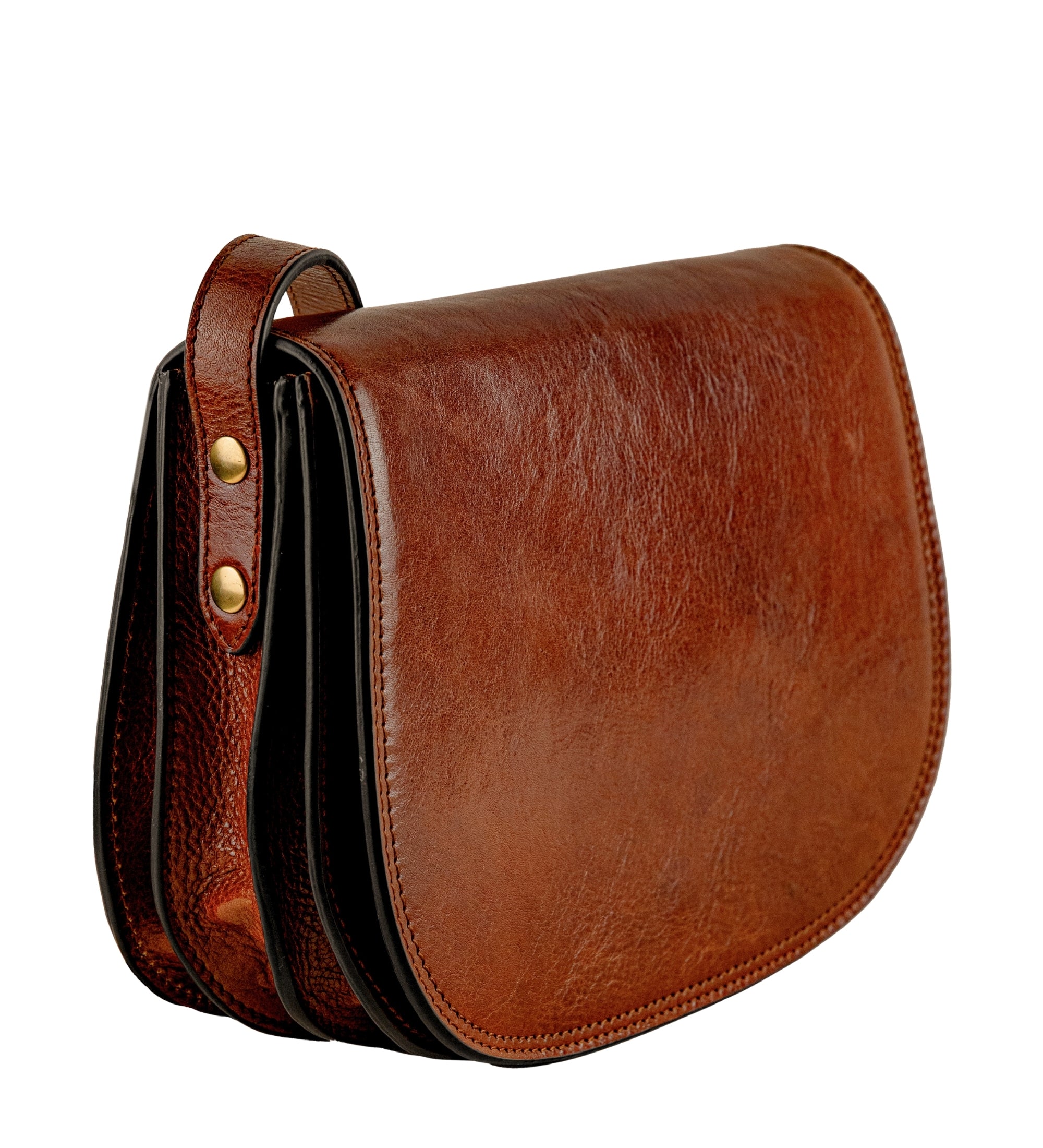 Bolso bandolera saddle de cuero para mujer: Moonfleet