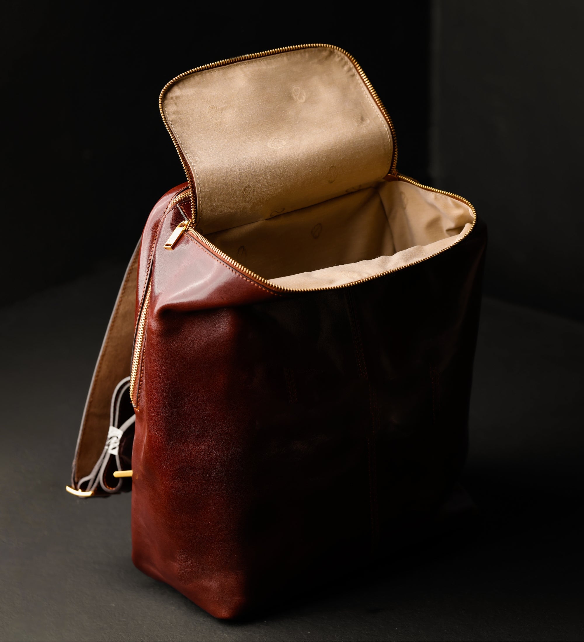 Mochila de cuero para mujer: A Bend in the River