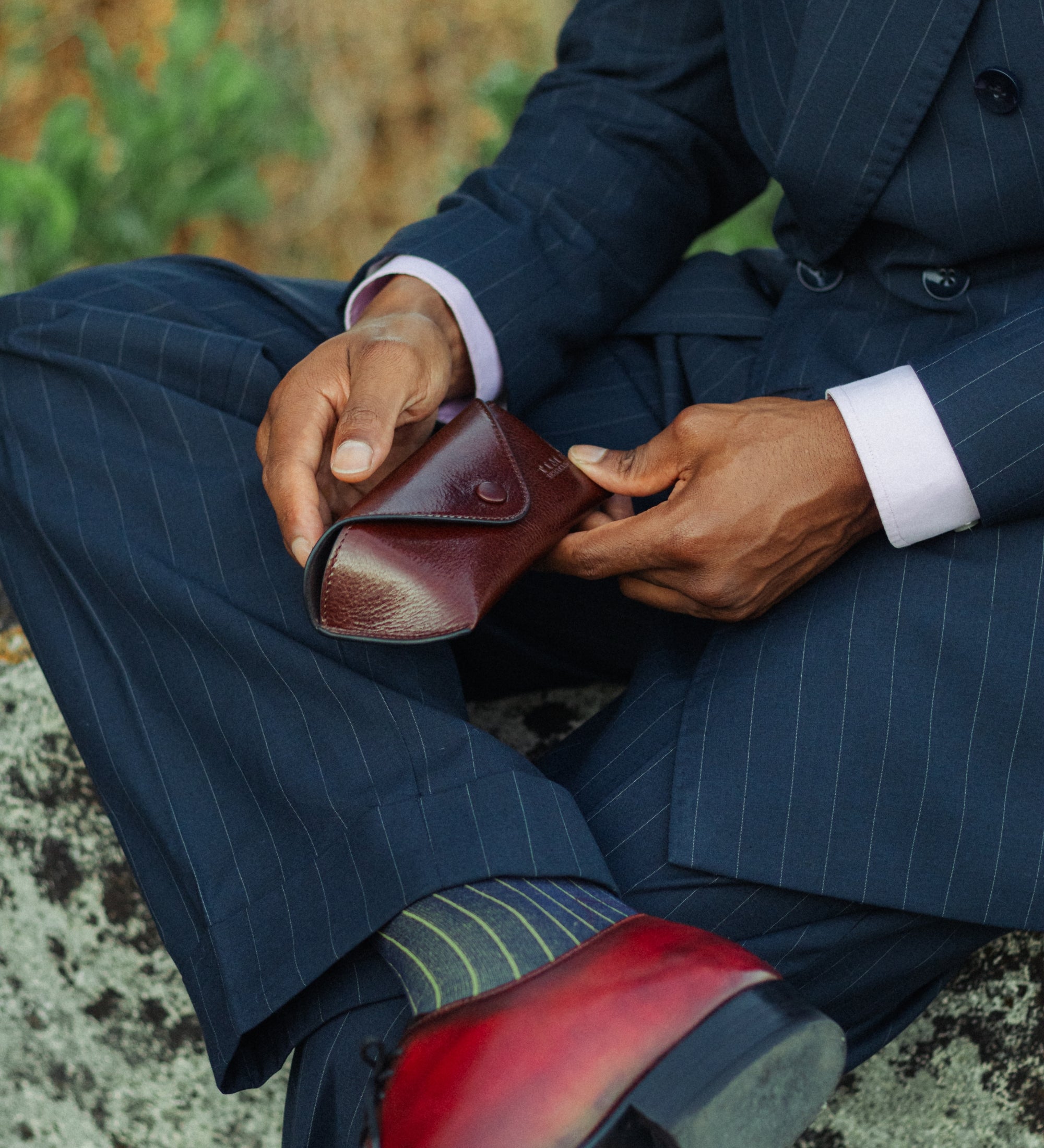 Estuche de cuero para gafas: A High Wind In Jamaica
