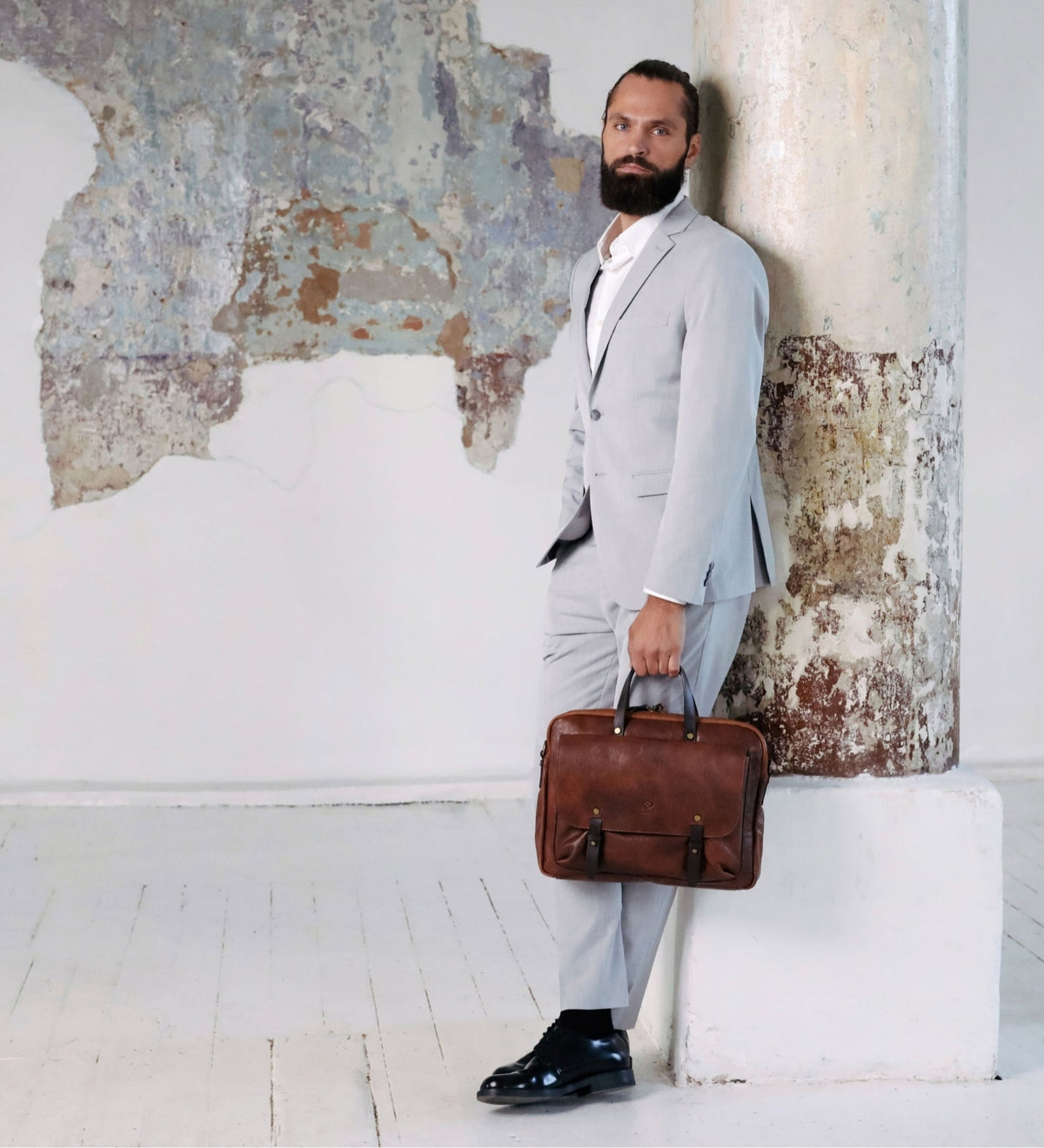 Bolso para portátil/maletín de cuero: Lanark