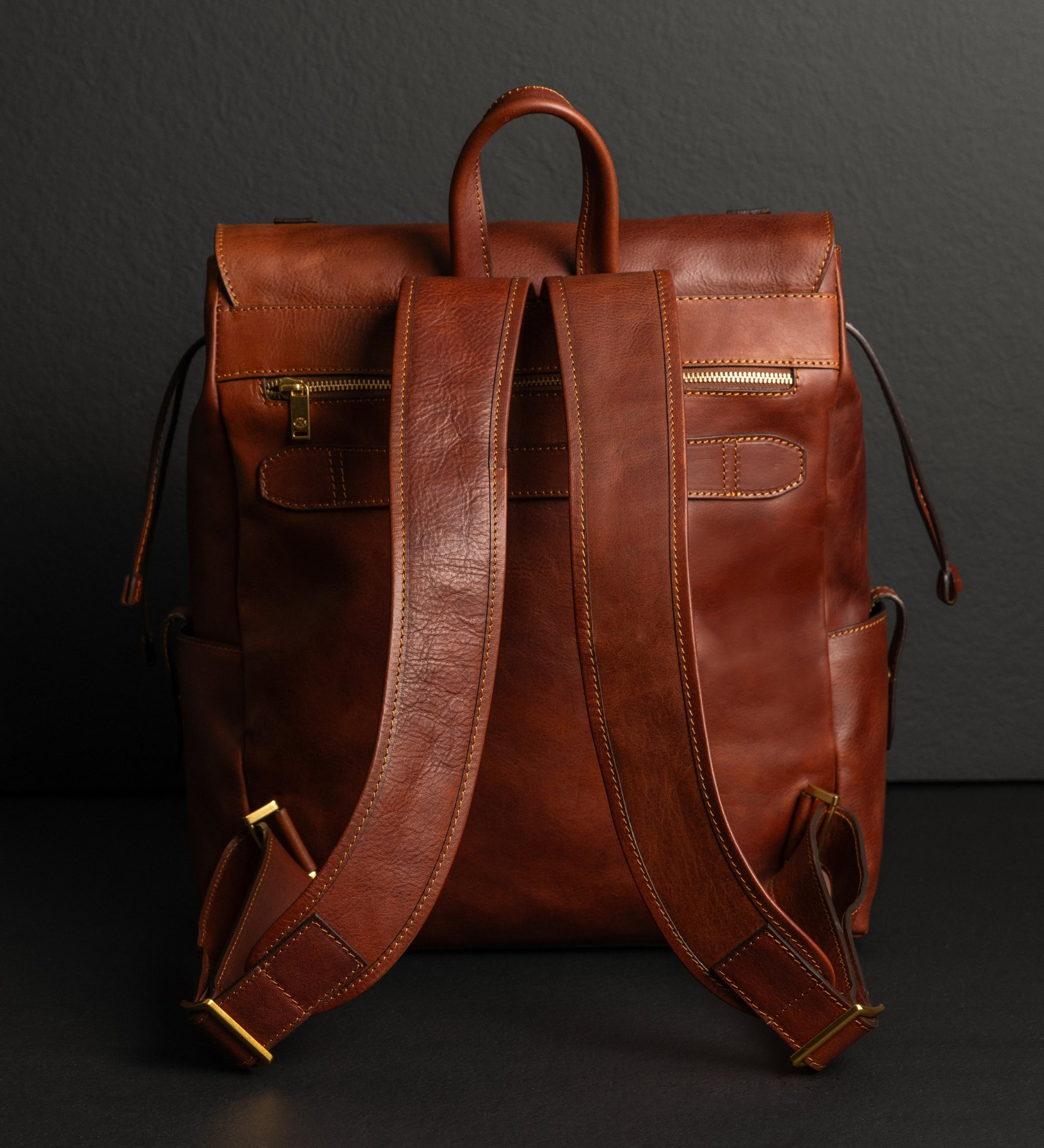 Mochila de cuero: The Good Earth