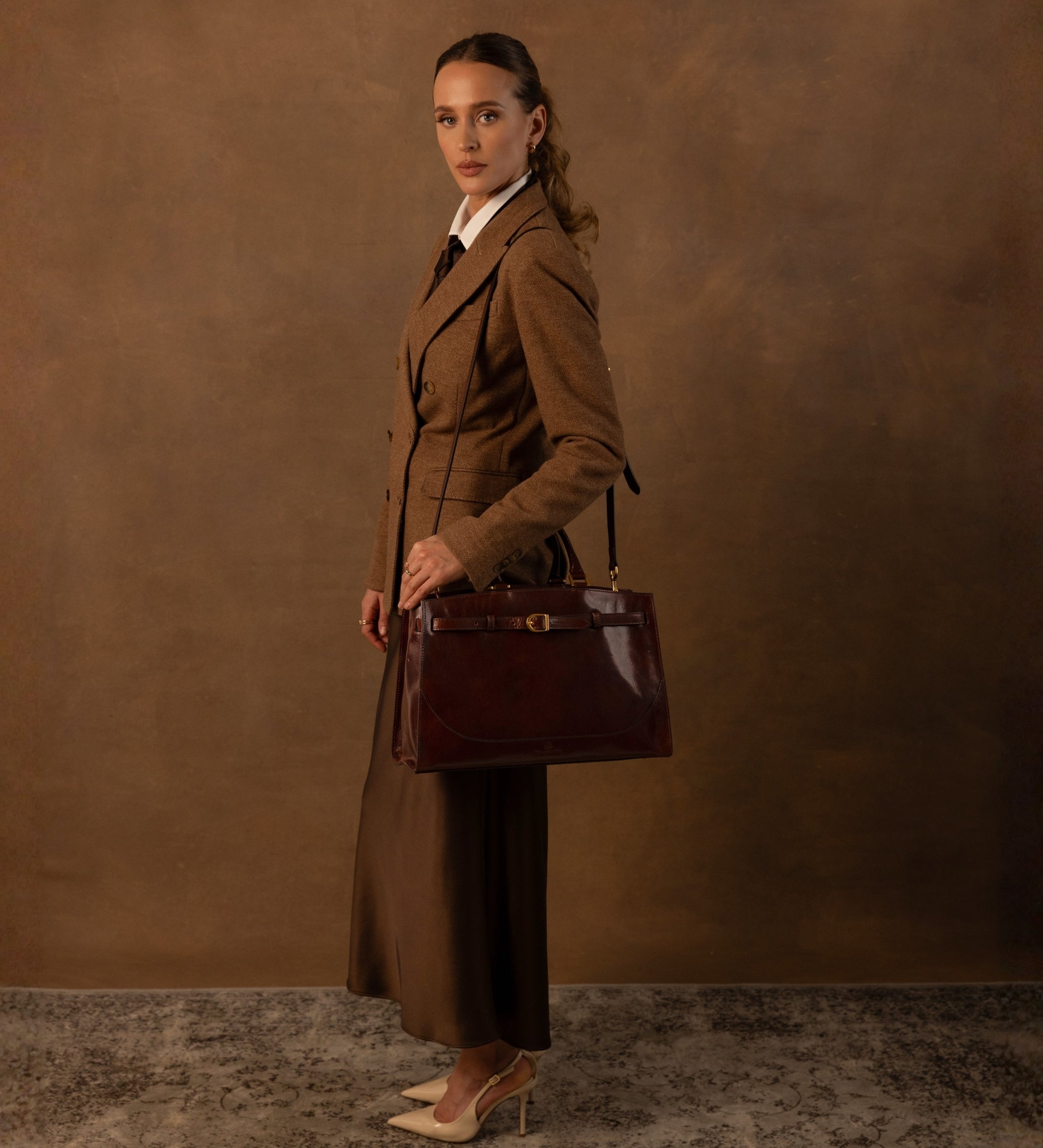 Bolso de mano de cuero para mujer: Shirley