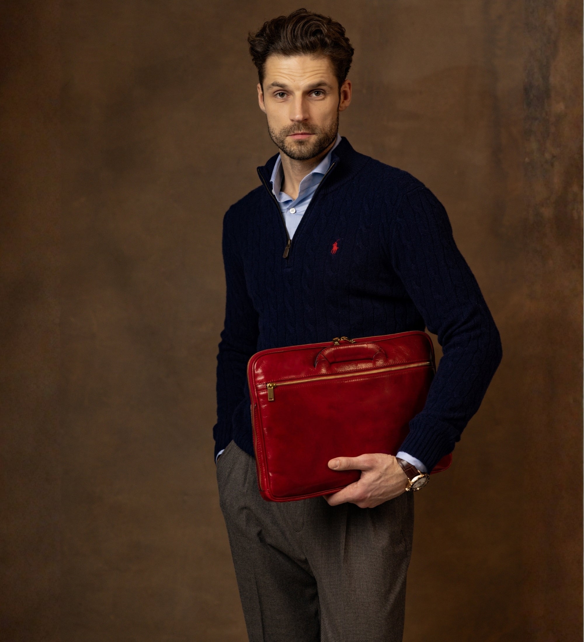Bolso para portátil/maletín de cuero: Brave New World