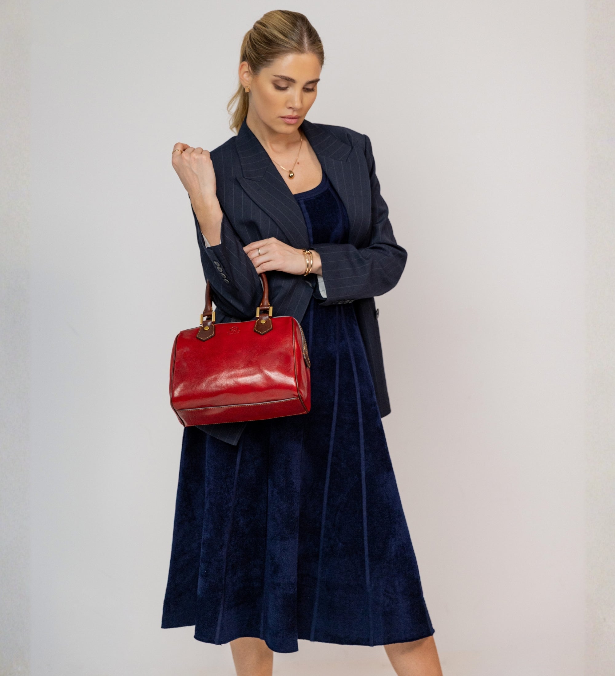 Bolso de mano/barrel bag de cuero para mujer: Little Dorrit