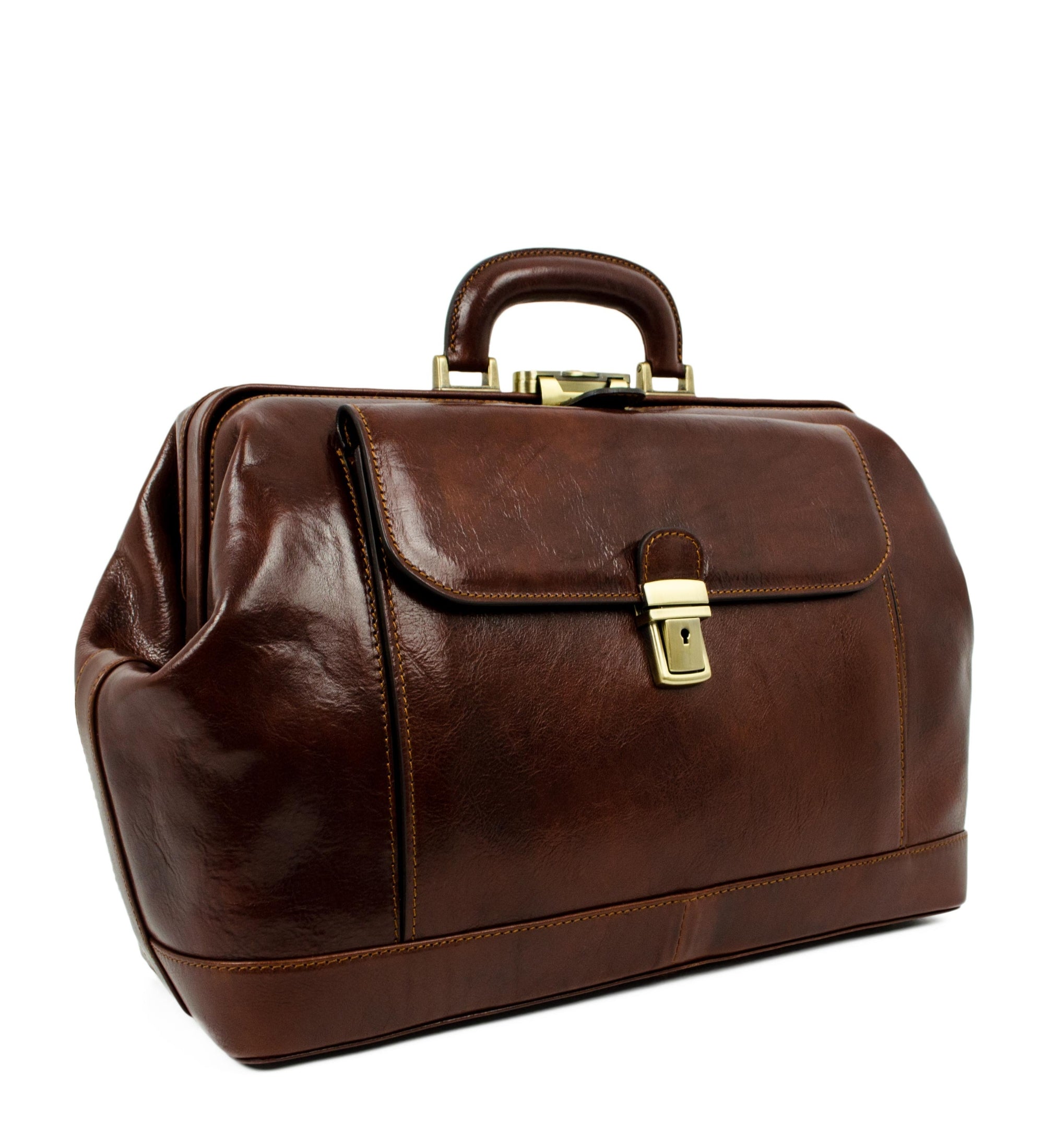 Bolso de médico de cuero italiano grande para mujer: Hamlet